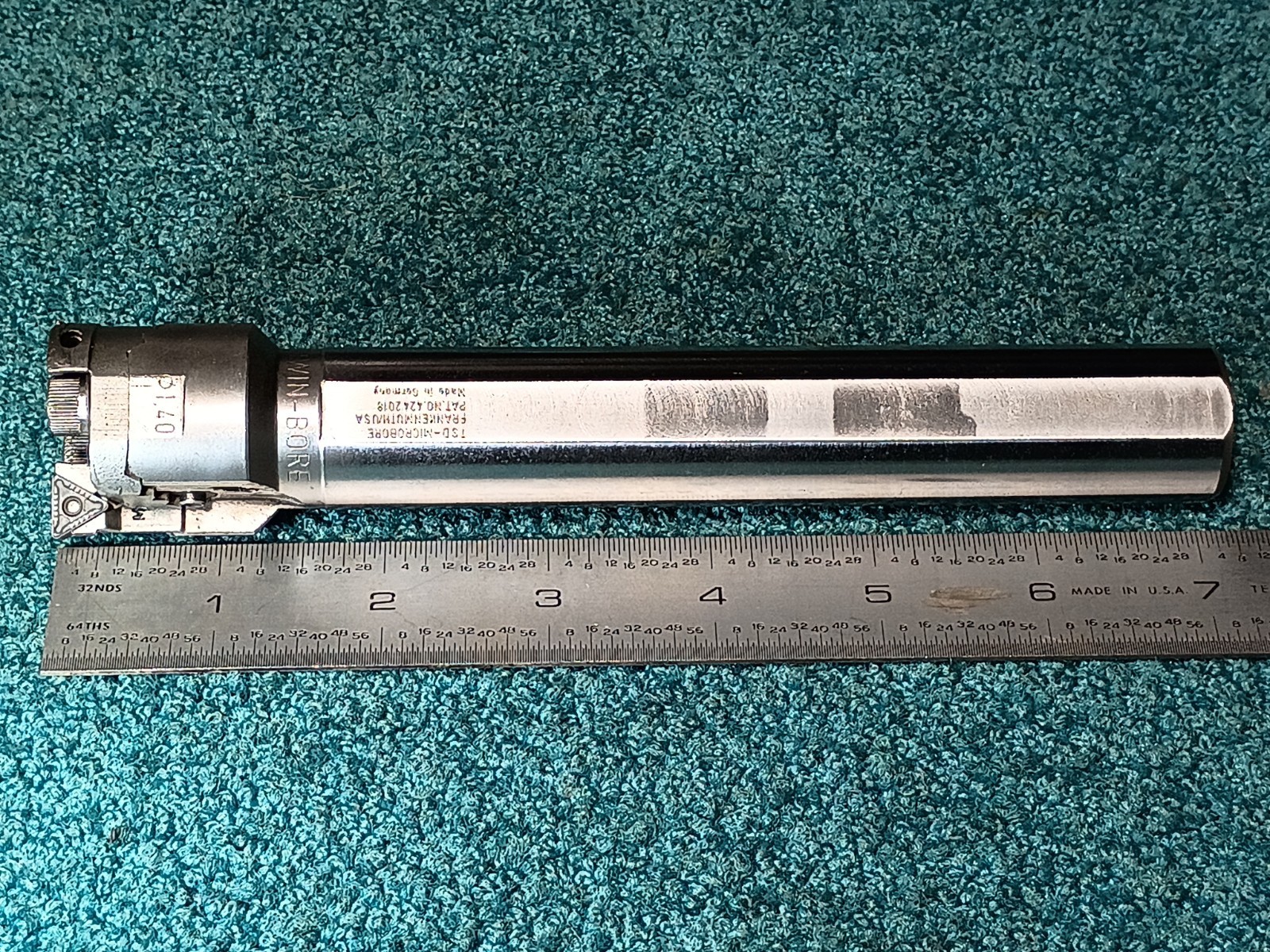 (1) DeVlieg Twin-Bore Adjustable Boring Bar MTP-36-SS10.C 7.5″OAL 1″ SHK