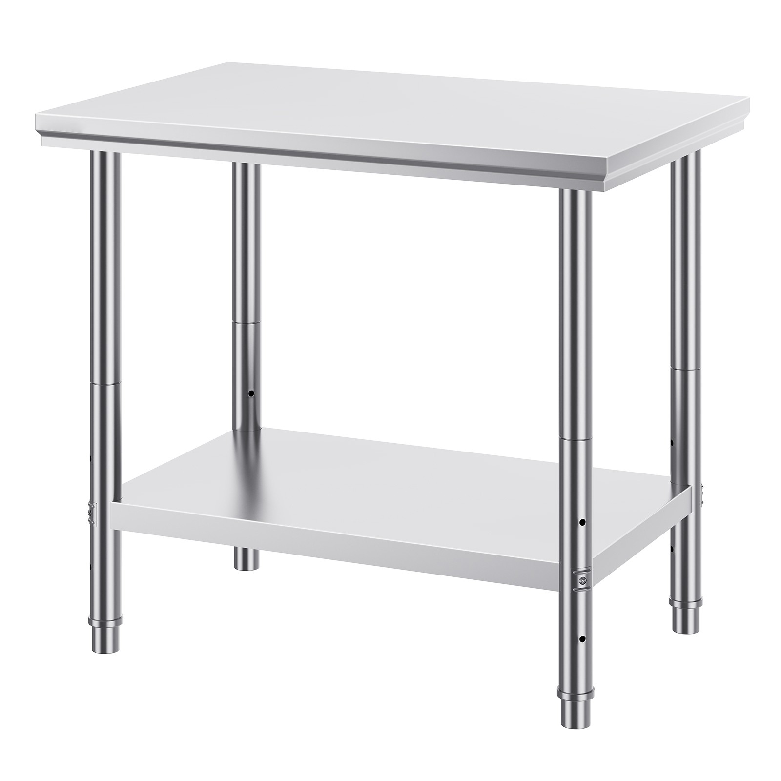 Uimoso Stainless Steel Commercial Prep Table for Kitchen, 90x60x80 cm