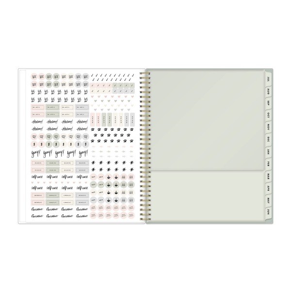 8.5"x11" 2026-2027 Weekly/Monthly Planner Solid Soft Sage Safety