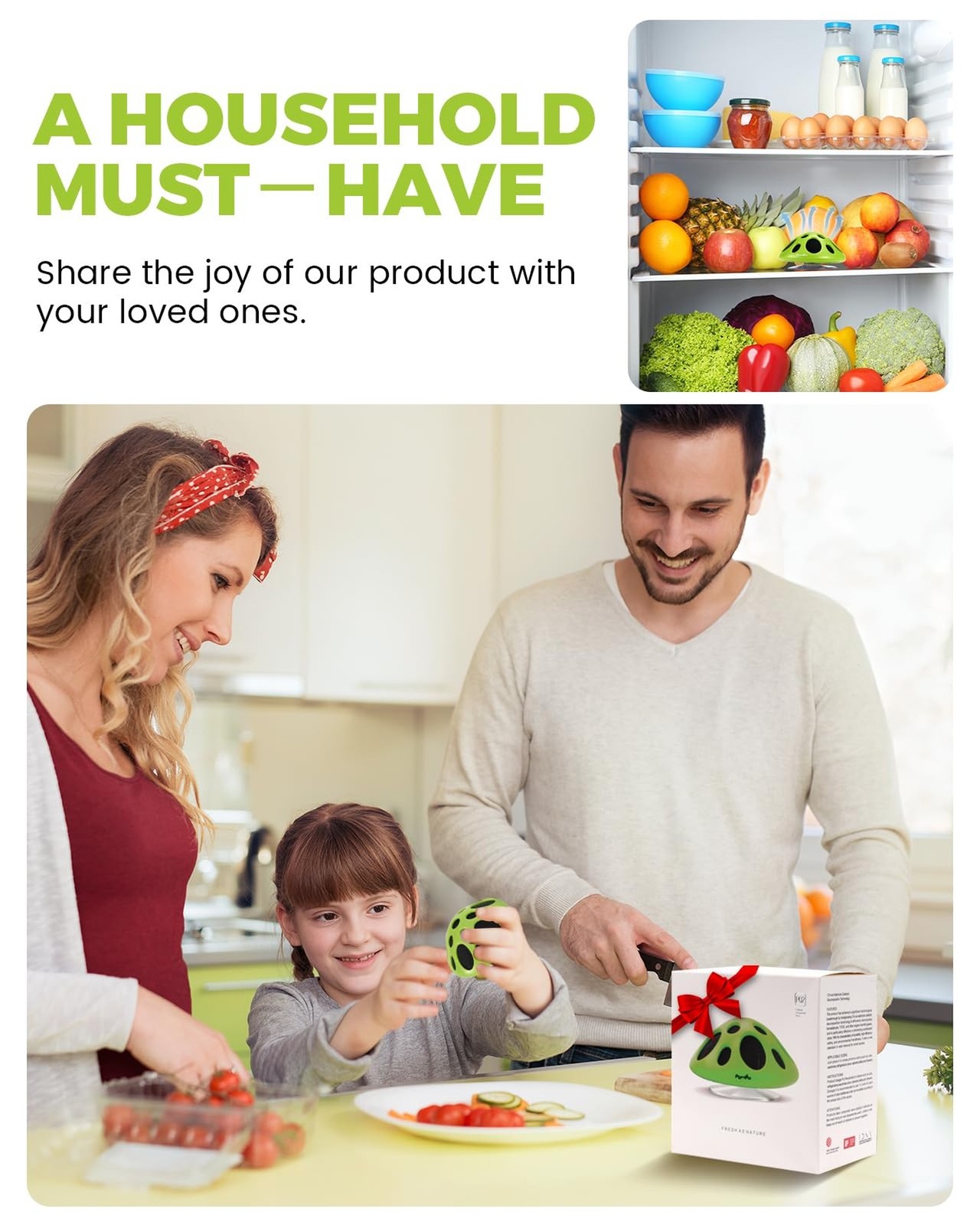Purriko Fridge Deodorizer,Last up to 10 Years,Refrigerator Odor Eliminator,Fr…
