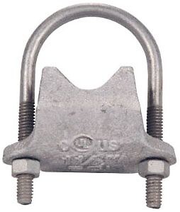 SEPCO RA200, Conduit Clamp, 2″, HDG, Malleable Iron, Right Angle, 1pc
