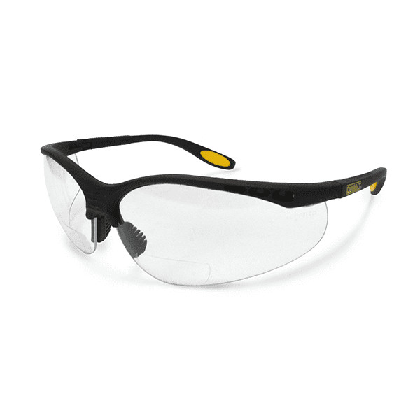 DeWalt Reinforcer BIFOCAL Protective Readers Safety Glasses CLEAR Lens +3.0 Z87+