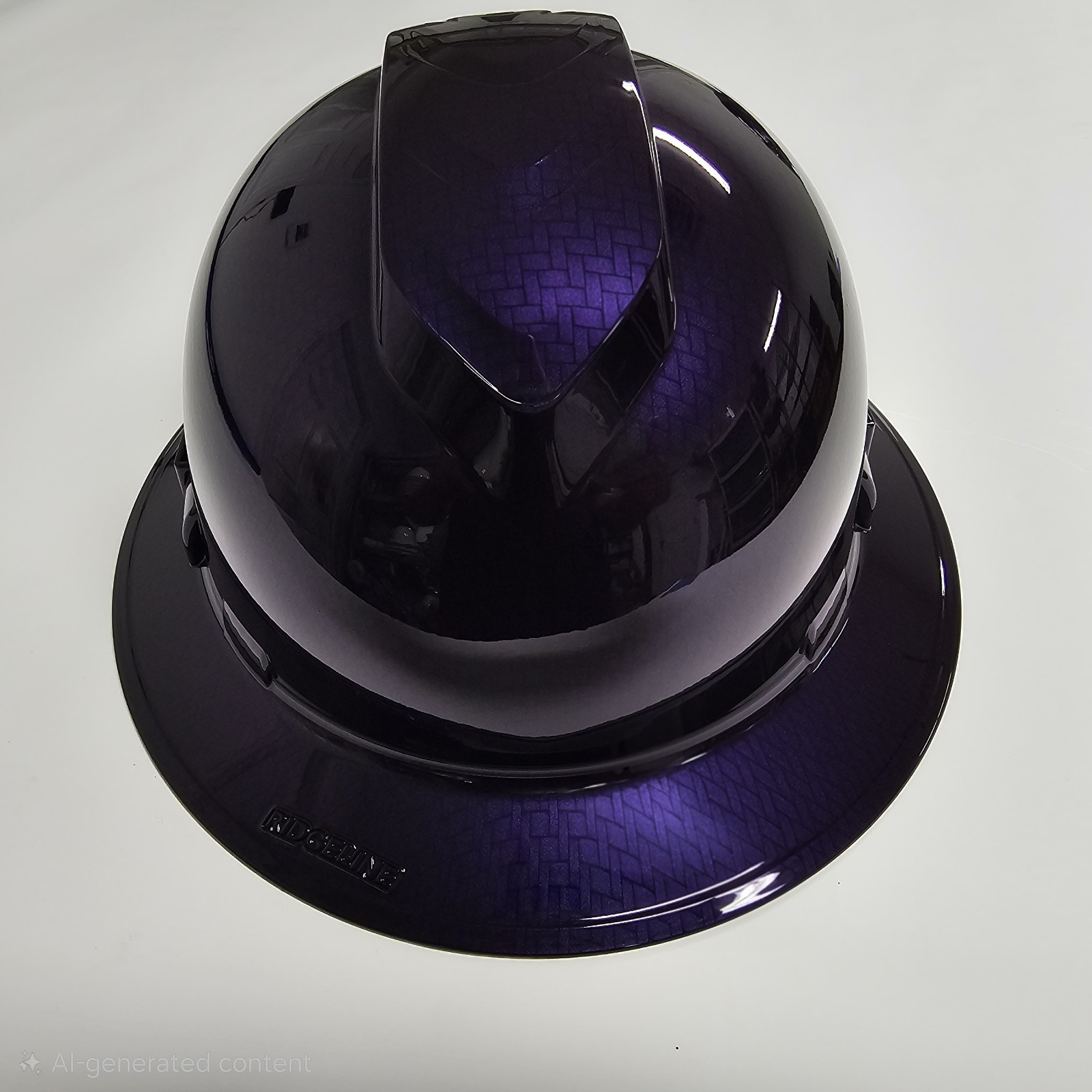 TYPE 2 FULL BRIM Hard Hat WITH FOAM custom hydro dipped , PLUM CRAZY PURPLE CF