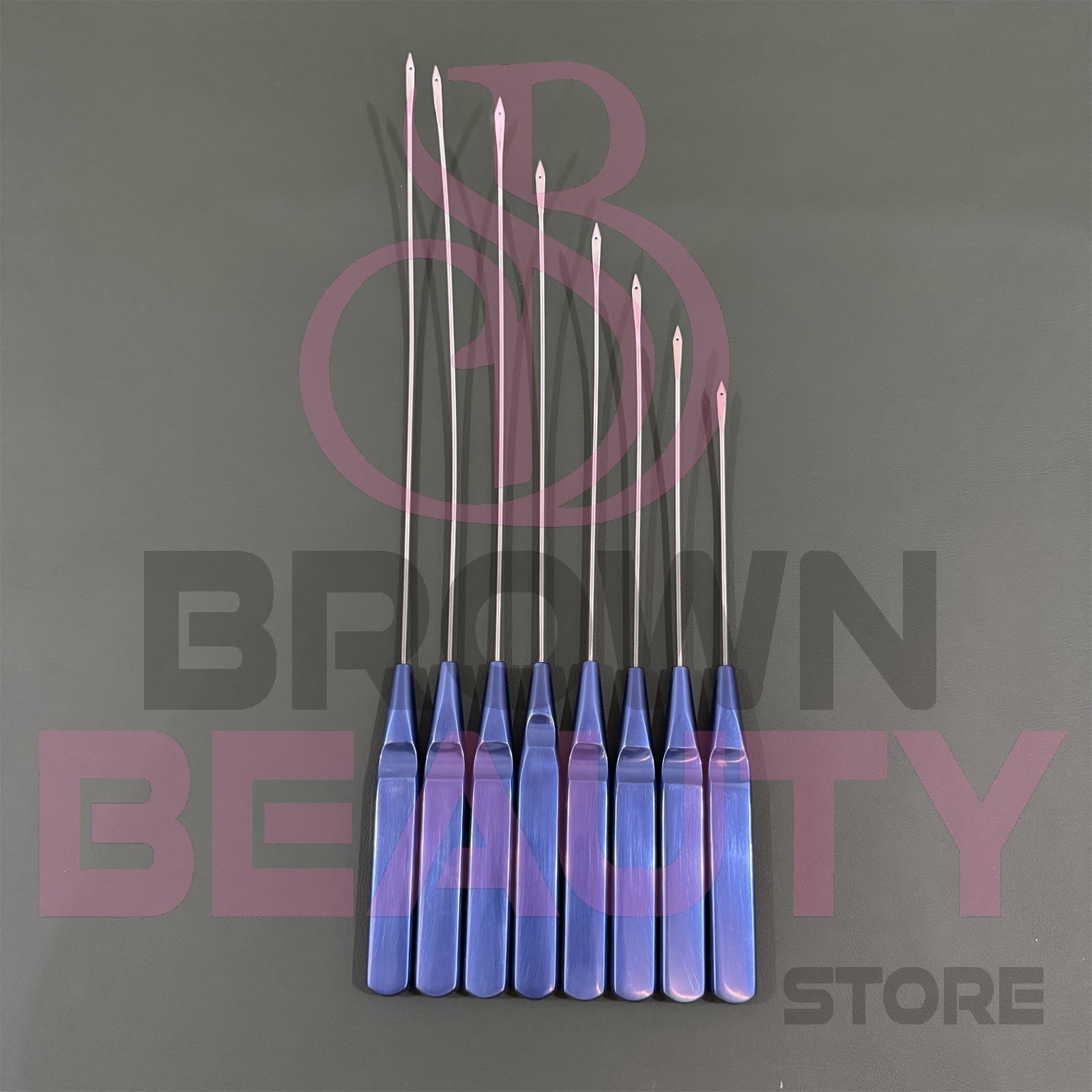 Suture Passer Needle Set of 8 Pcs for Non invasive Face Lift Technique Plastic S