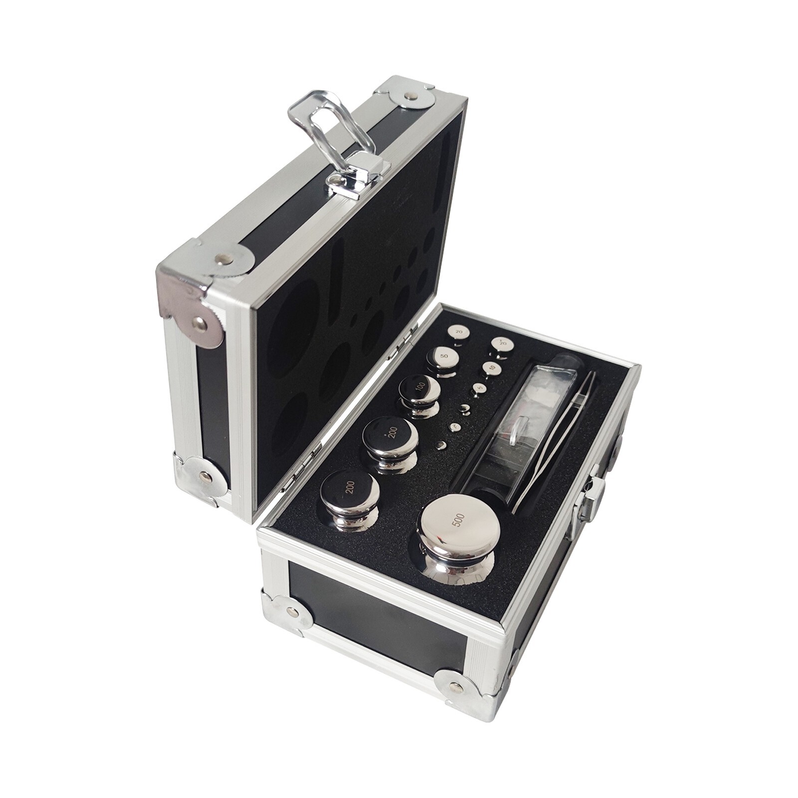 25 PCS/Set F1 Grade 1mg-500g Stainless Steel Calibration Balance Weight Kit