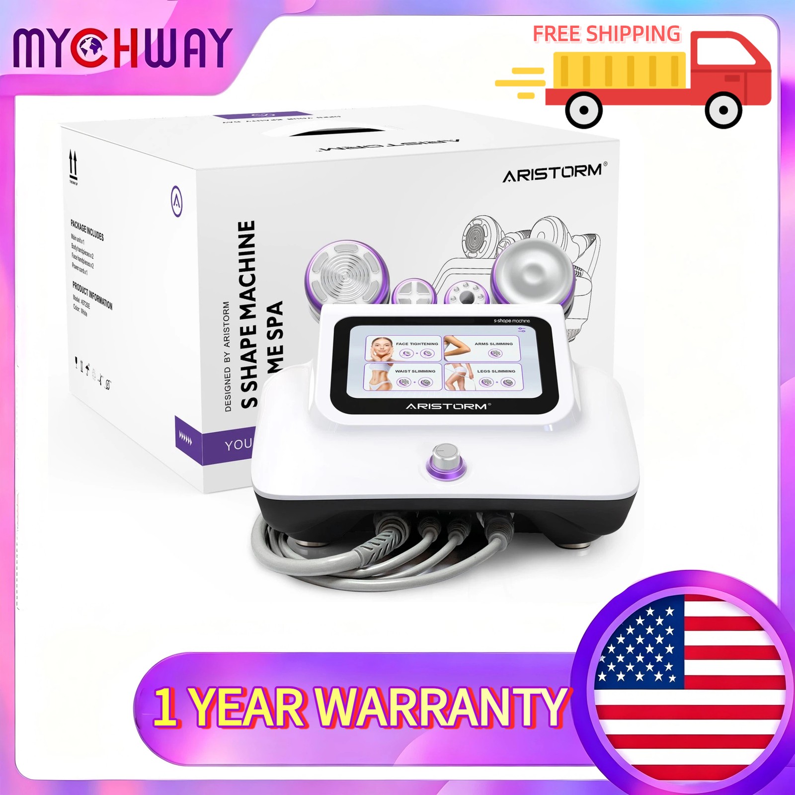 Premium 4 in1 Beauty Machine for Facial Skin Elasticity & Silhouette Enhancement