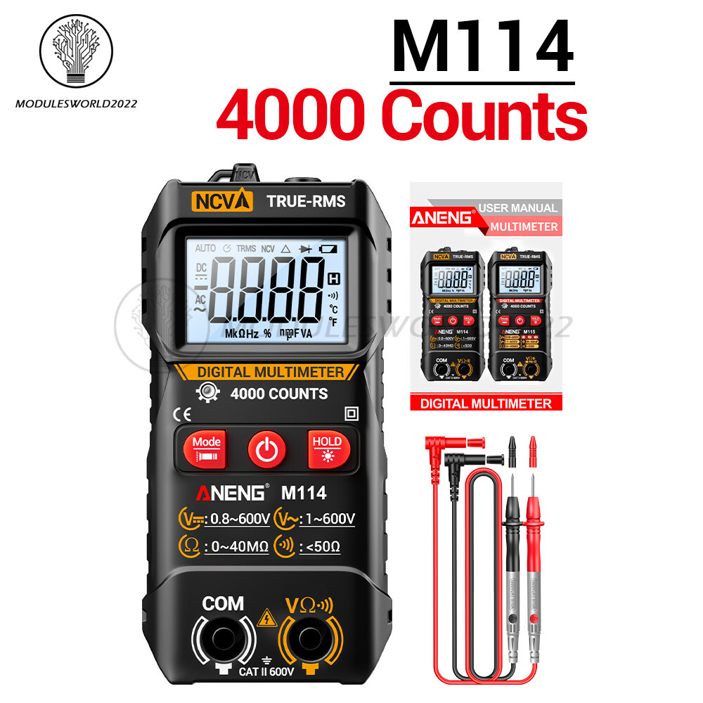 ANENG Digital Multimeter Automatic Voltmeter NCV Resistance Electrician Tester