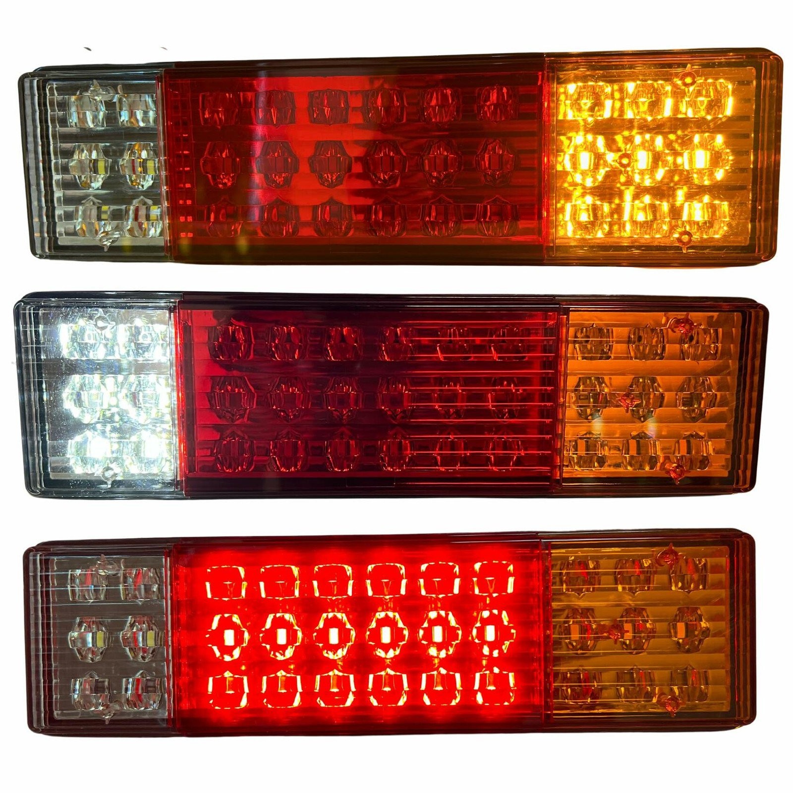 All Star Truck Parts] 33 LED Truck Rectangle 3 Color Tail Light Bar…
