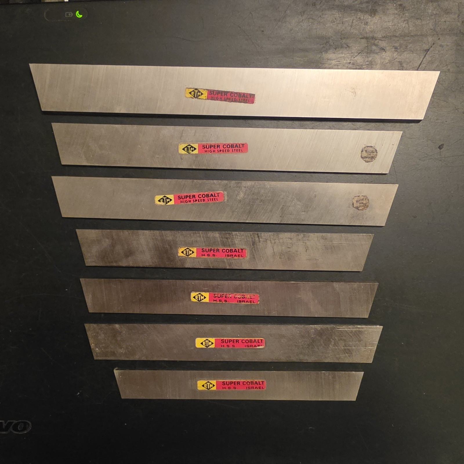 Misc. Lot of 7ea. ETM Israel Super Cobalt HSS Tool Bits