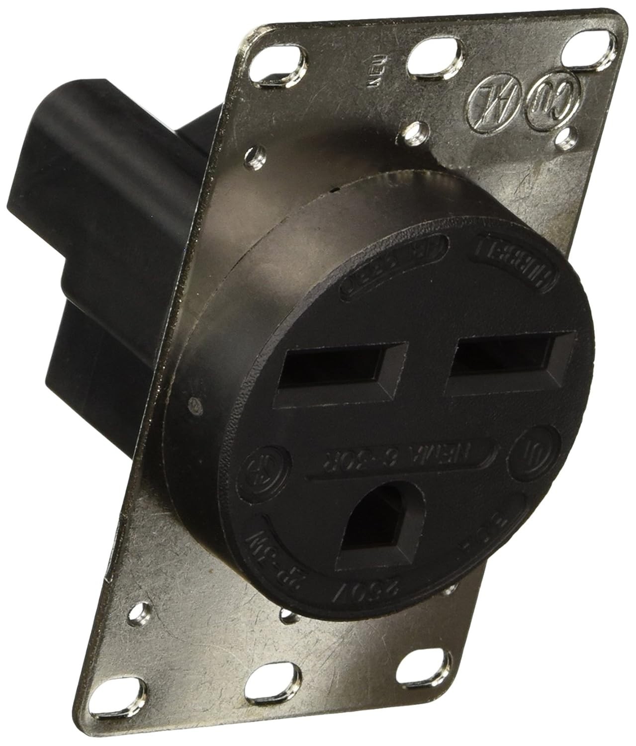Hubbell HBL9330 Duplex Receptacle Black 2-Pole 3-Wire Grounding UL Listed NEW