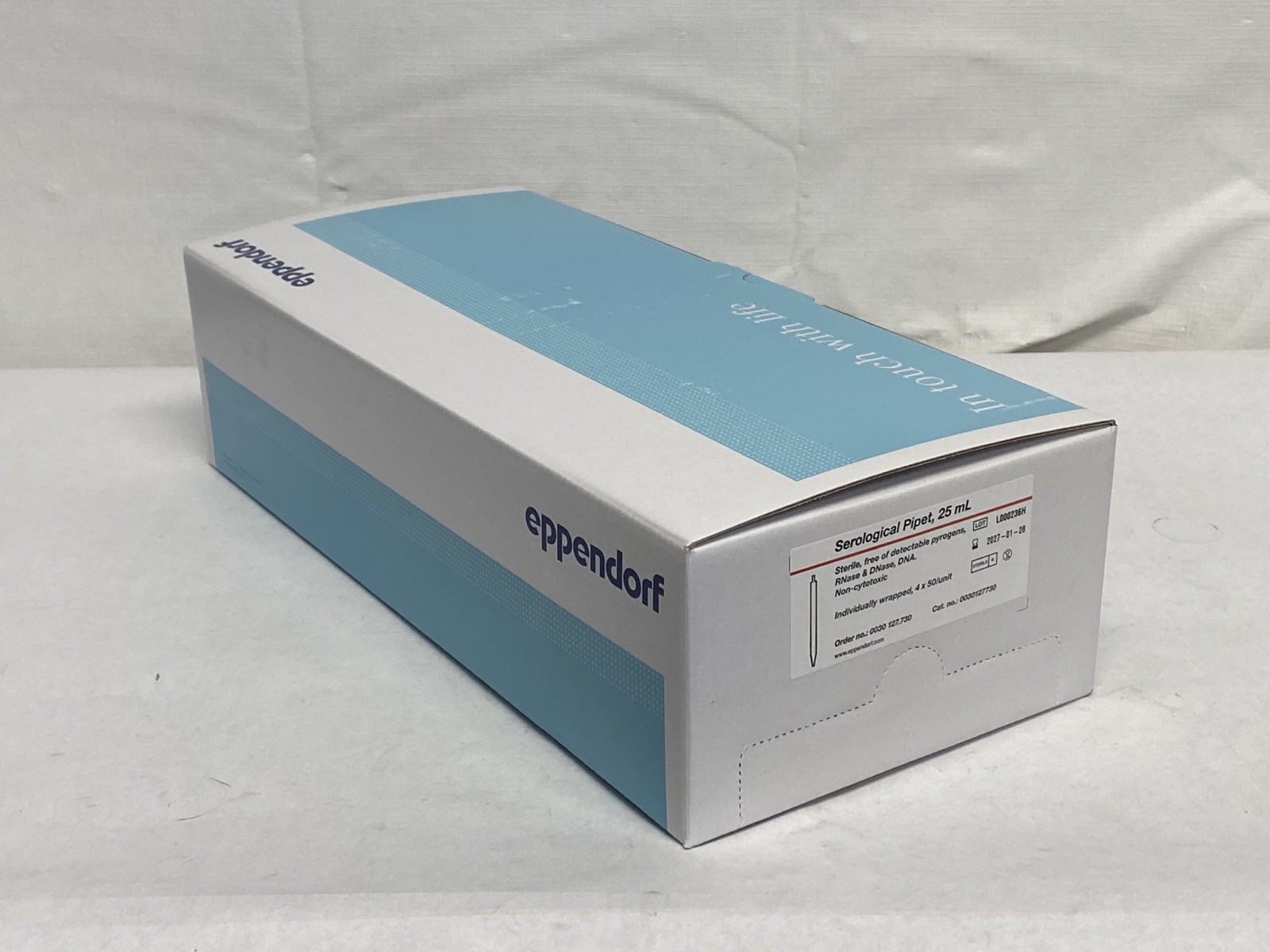 (200/Cs) EPPENDORF 25mL PS Serological Pipettes Individual Wrap 0030127730