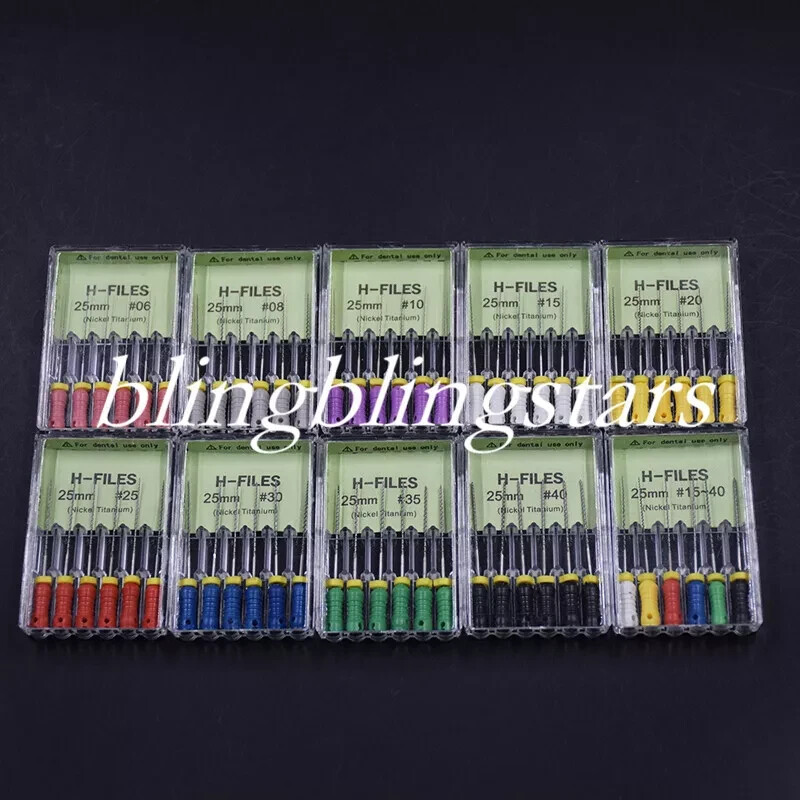Dental Endodontic Endo Niti Nickel Titanium Root Canal File H-FILES 21/25/31mm