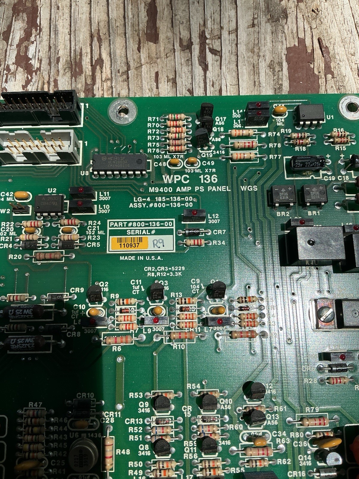 WPC 136 M9400 AMP PS Panel 800-136-00 A3