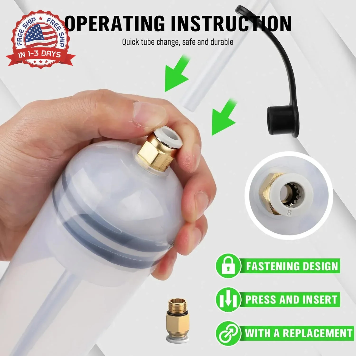 SWANLAKE 200cc Fluid Extractor, Extraction&Fill Pump,Fluid Syringe Pump Manual S