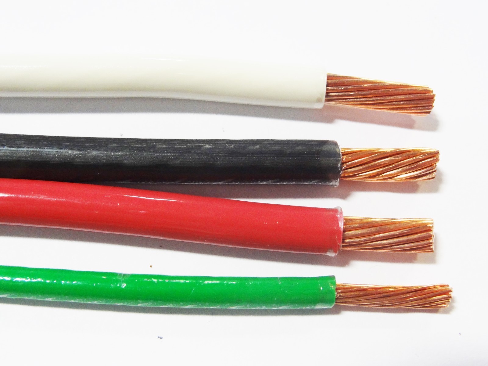 120′ EA THHN THWN 8 AWG GAUGE BLACK WHITE RED COPPER WIRE + 10 AWG GREEN