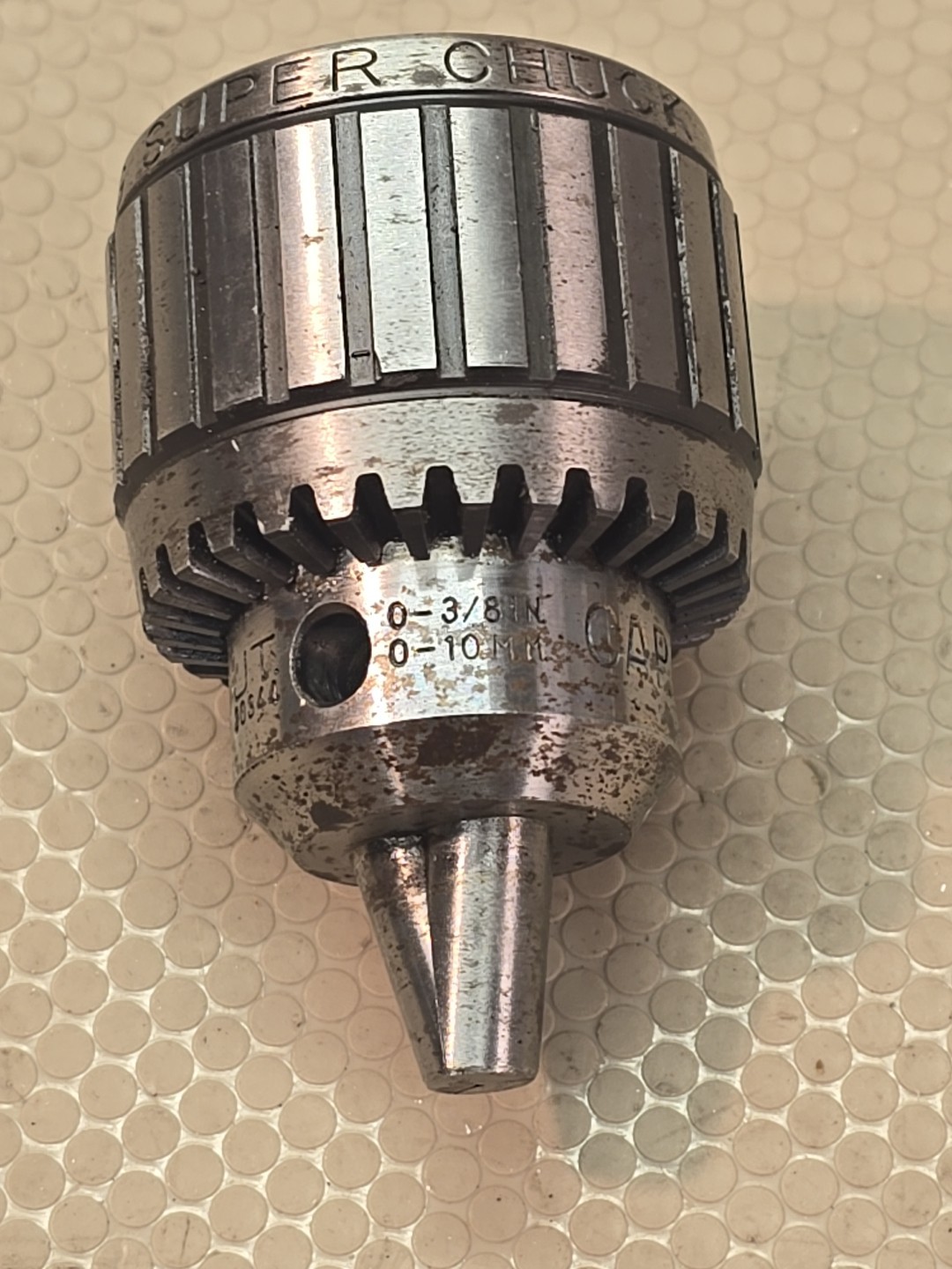 JACOBS 11N BALL BEARING SUPER DRILL CHUCK 0-3/8″ 0-10mm CAP JACOBS TAPER #2 JT2