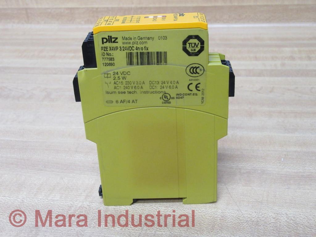Pilz PZE X4VP 3/24VDC 4N/O Fix Relay 777583 120690