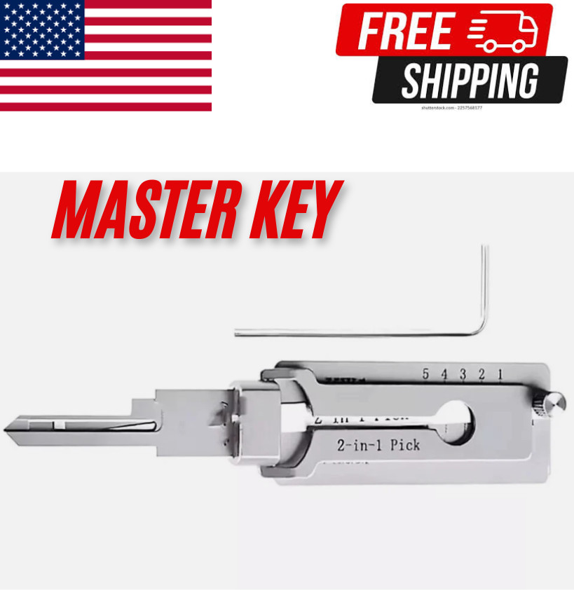 Unlock Stainless Steel Doors with a Master Key KW1