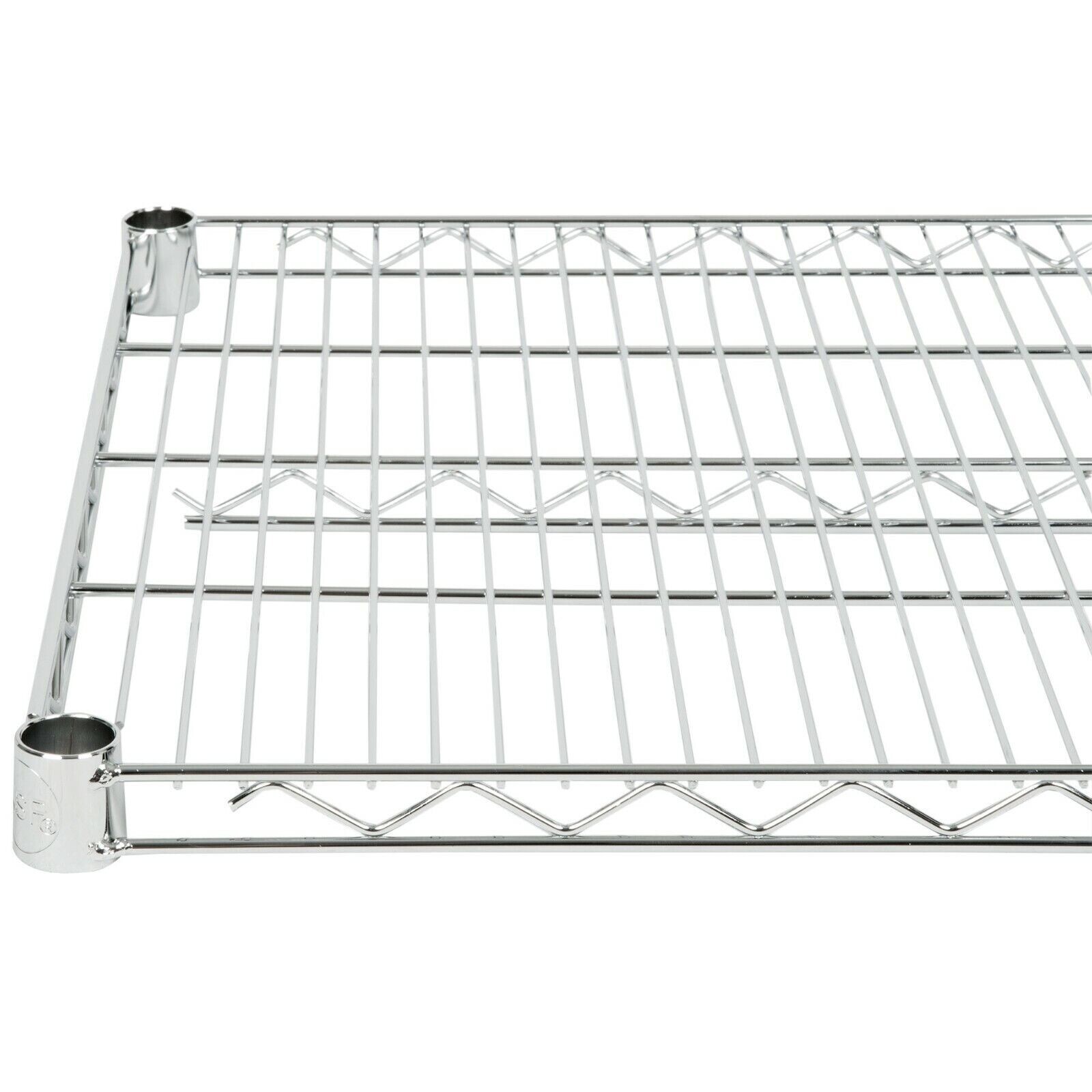 “ANY SIZE” SINGLE Chrome Wire Metal Shelf for Shelving Unit Rack Vented New