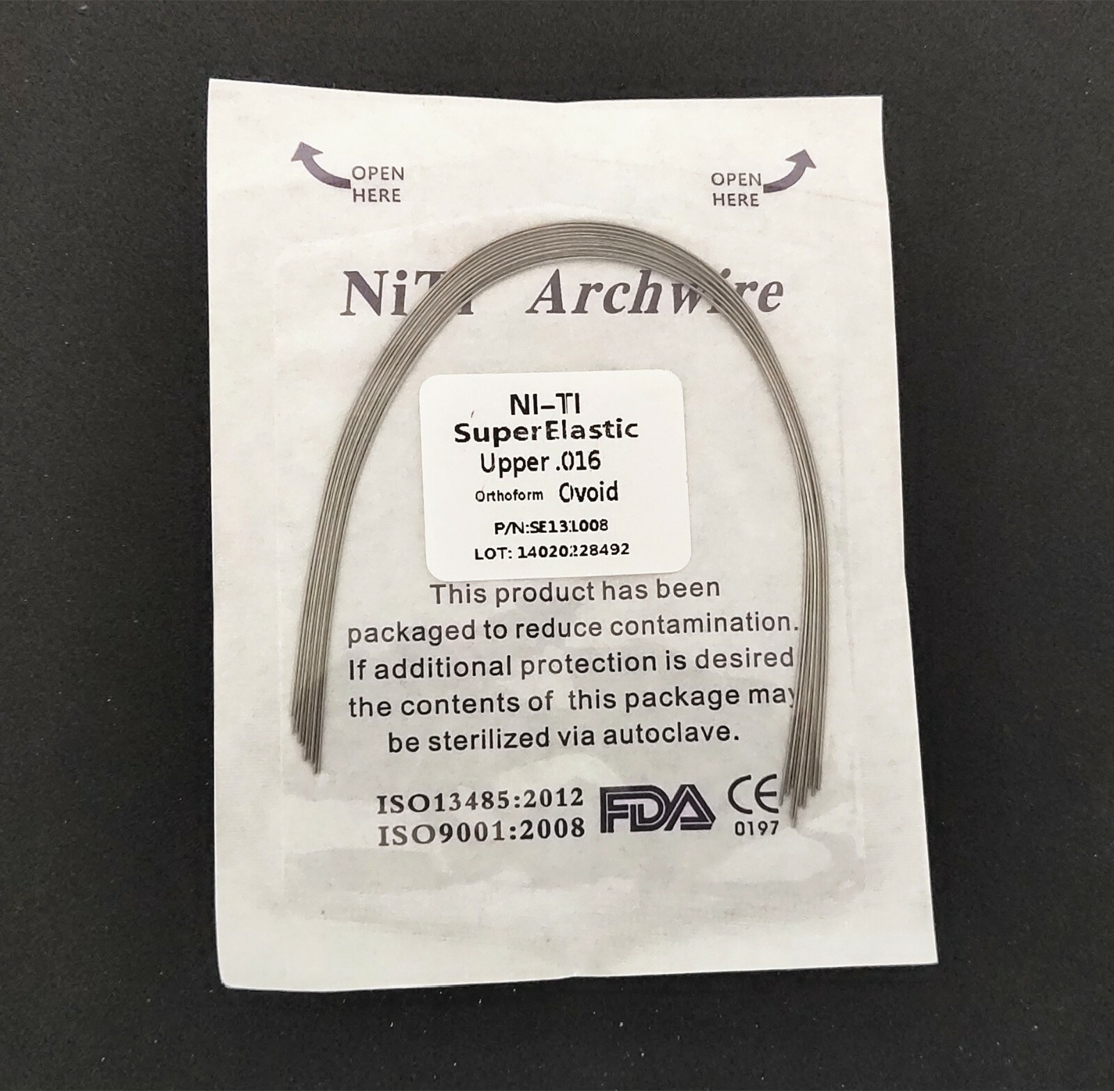 50 Packs Dental Orthodontic Super Elastic Wire Niti Round Arch Wires Ovoid Form