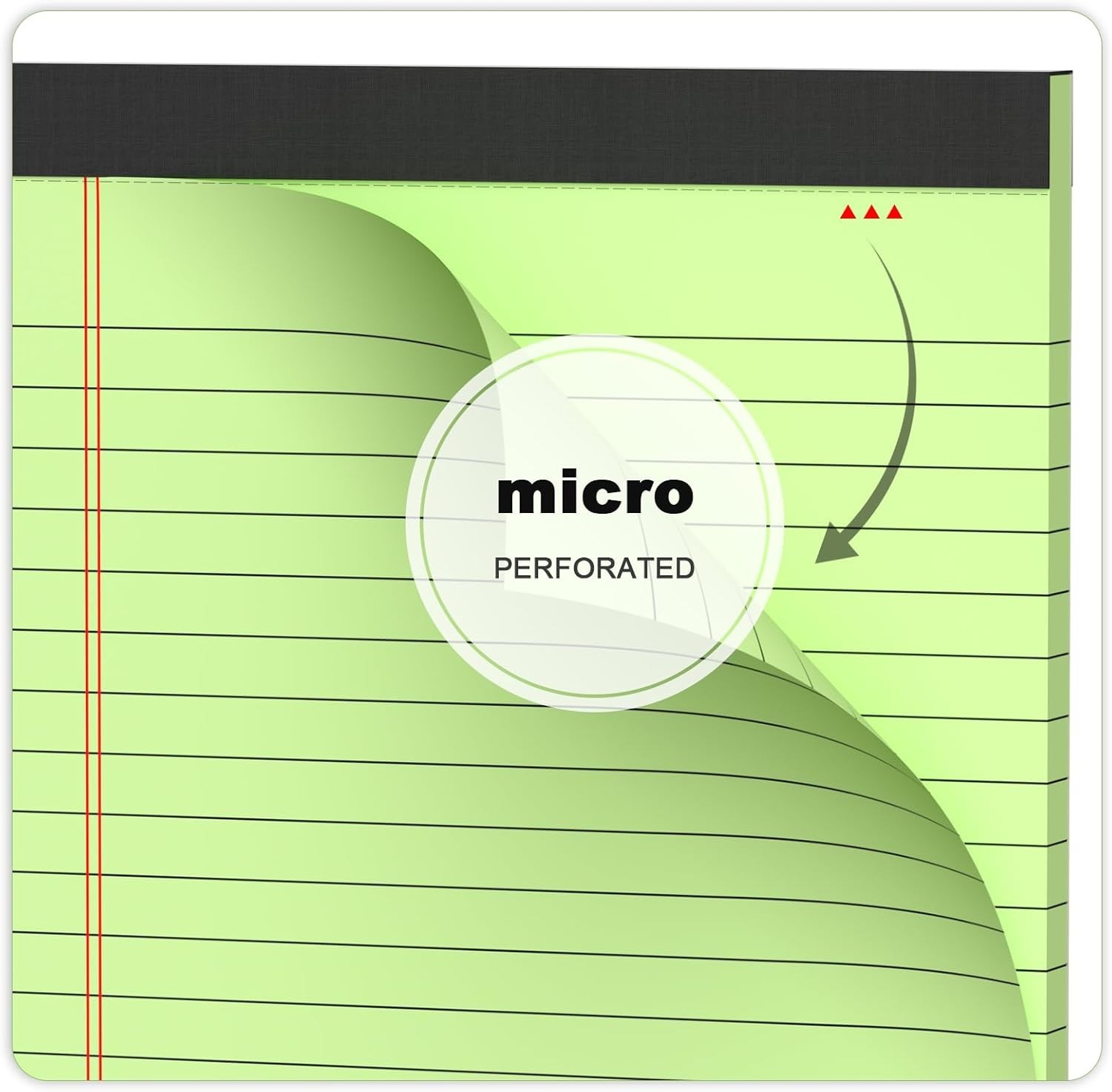 Small Legal Pads 5X8 Colored, 6 Pack Note Pads 5X8, Perforated Pink Legal Pad Co
