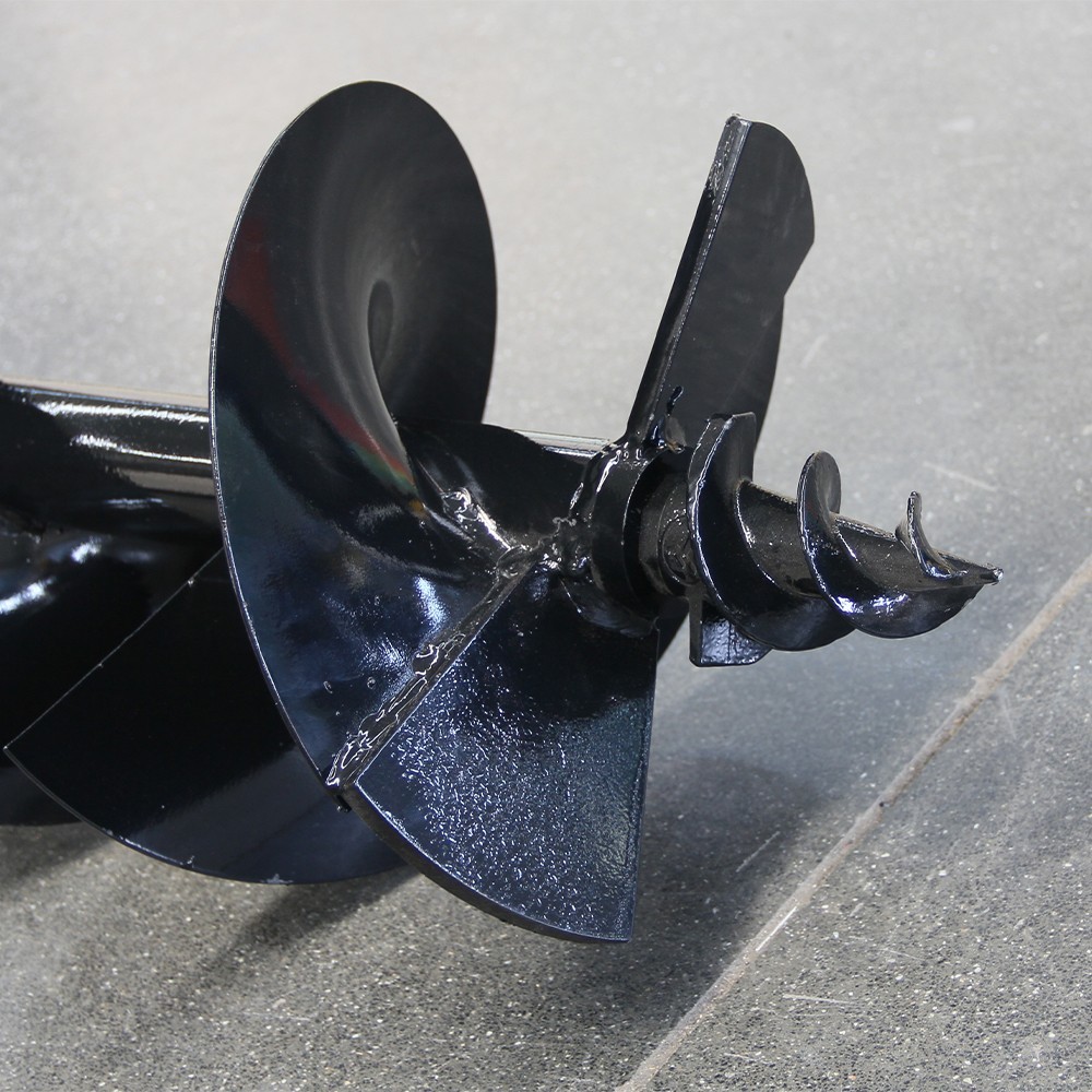 300mm Auger Drill Attachment for Mini Excavator Hydraulic Post Hole Digger Free