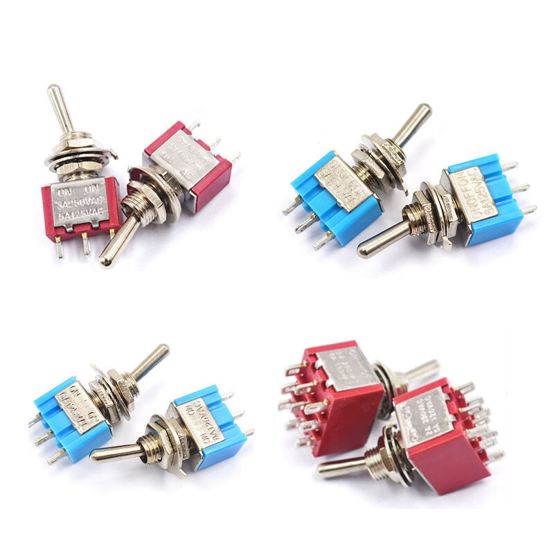 Toggle Switch 2/3/4/6/9/12 Pin 2 3 Position for Boat Car Dashboard Model Railway