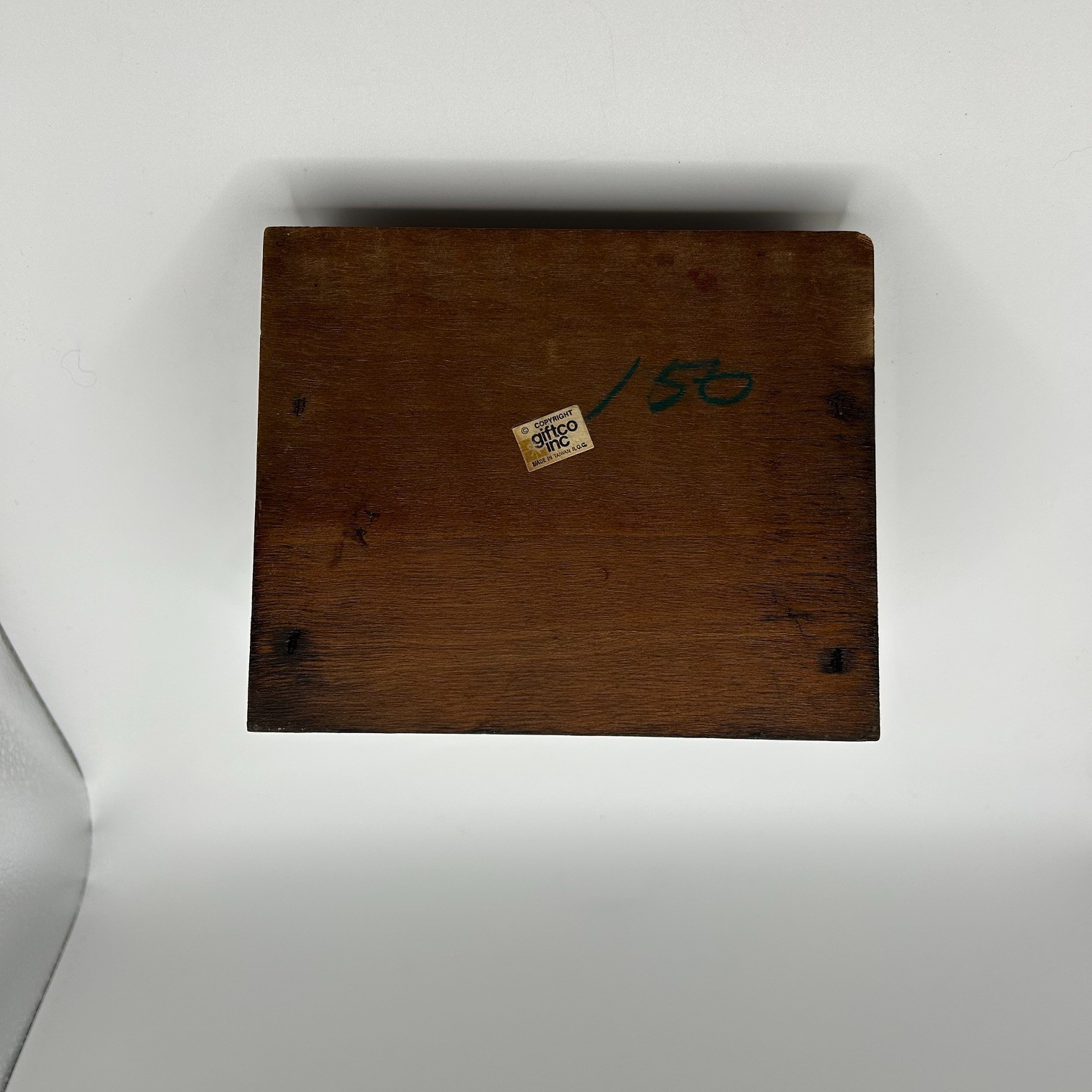 Vintage Giftco Wooden Mallard Duck Desk Organizer Pen Note Memo Holder Rustic