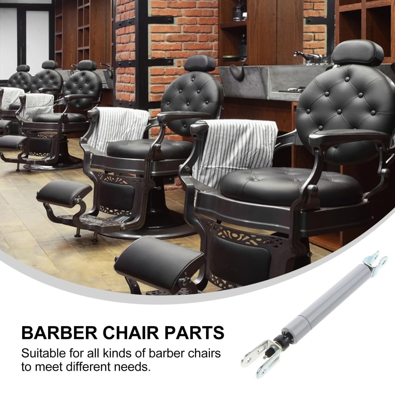 WOONEKY Barber Chair Gas Spring Replacement 27.00X3.00X3.00CM, Light Grey