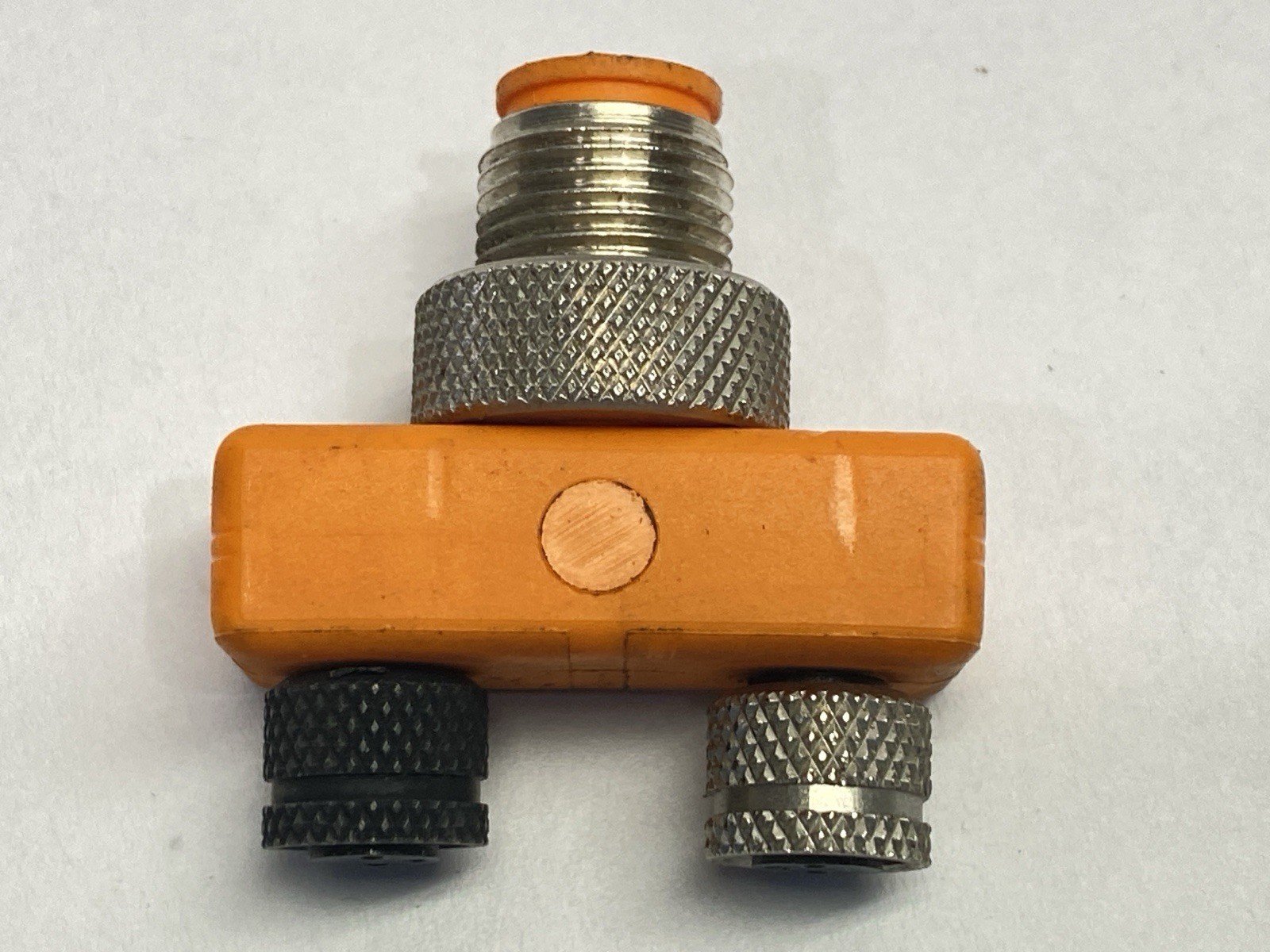 Lumberg Automation ASBS 2-M-8 M12 4-Pin M – Dual M8 3-Pin F Splitter LOT OF 2