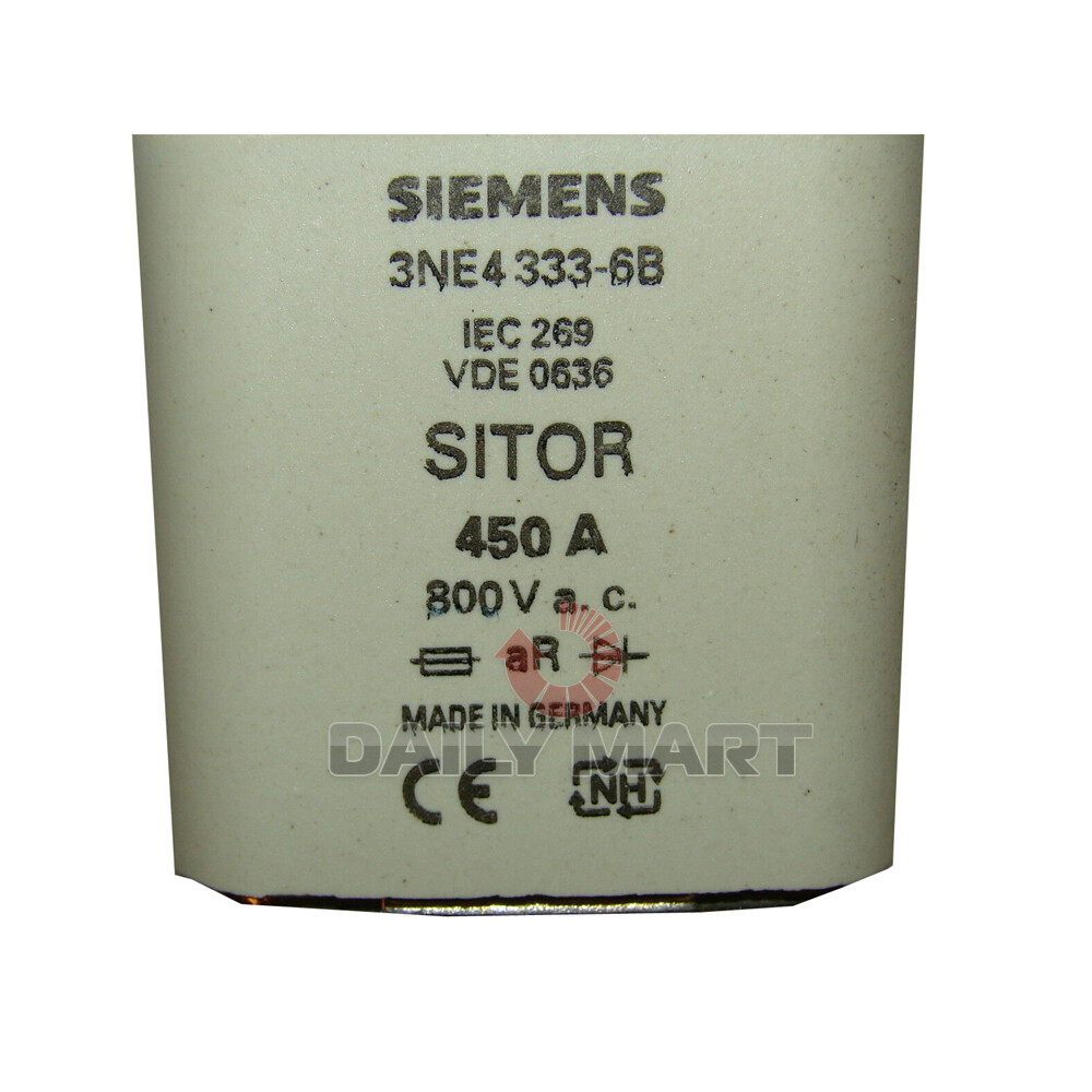 New In Box SIEMENS 3NE4121-100A SITOR Fuse 1000V