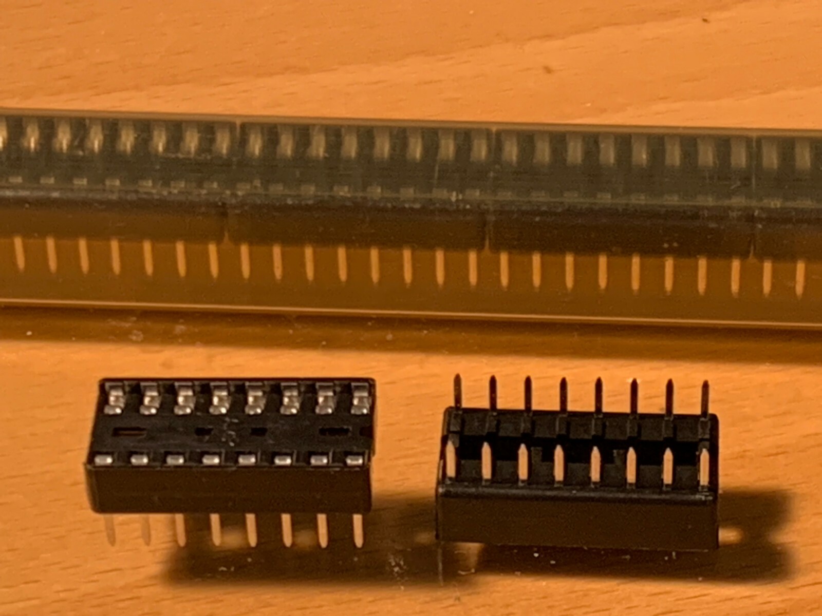 16-Pin DIP IC Socket Adaptor Solder Type Retention Contact .