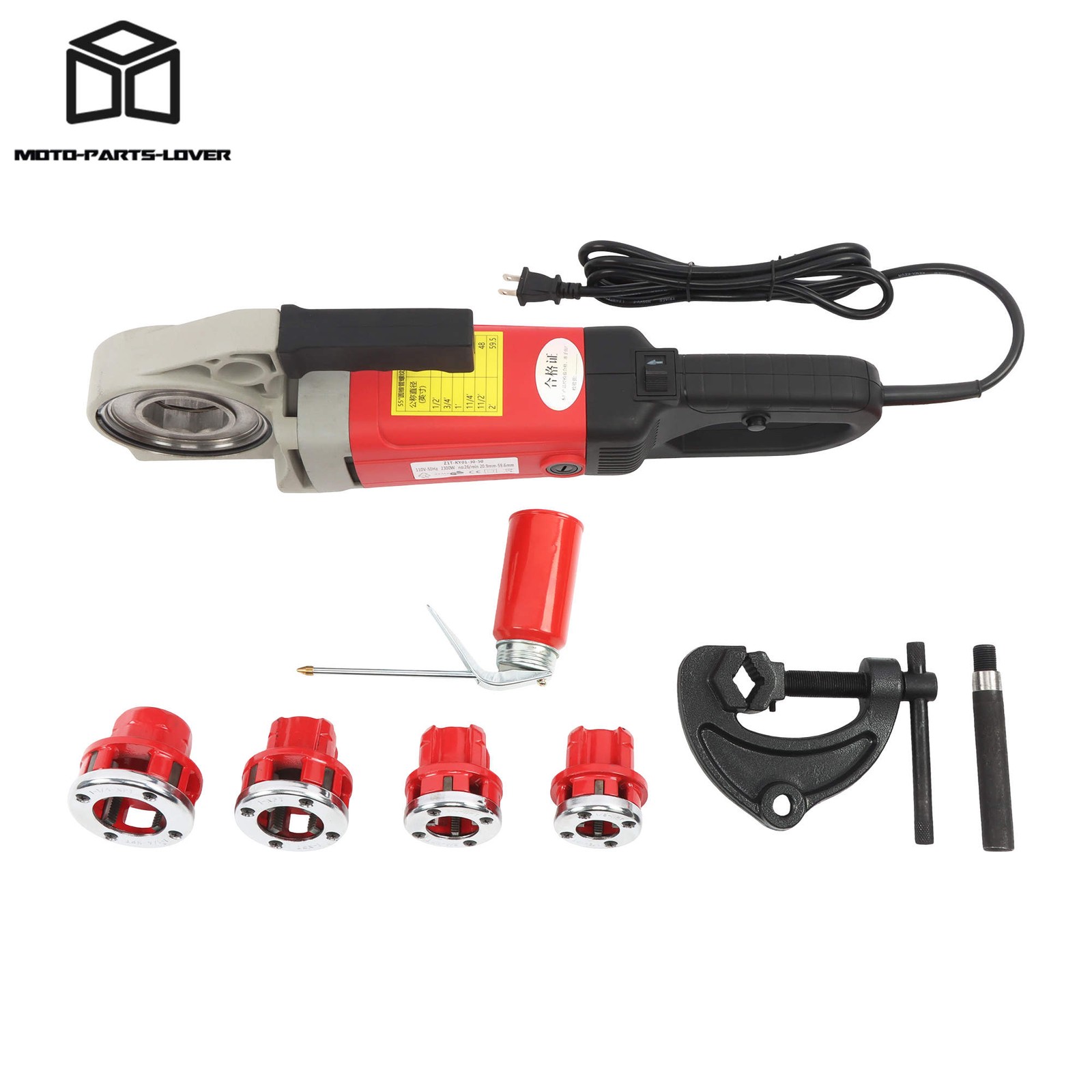 1/2-1-1/4″ Pipe Threader 2300W Electric 4 Blade Portable Threading Machine