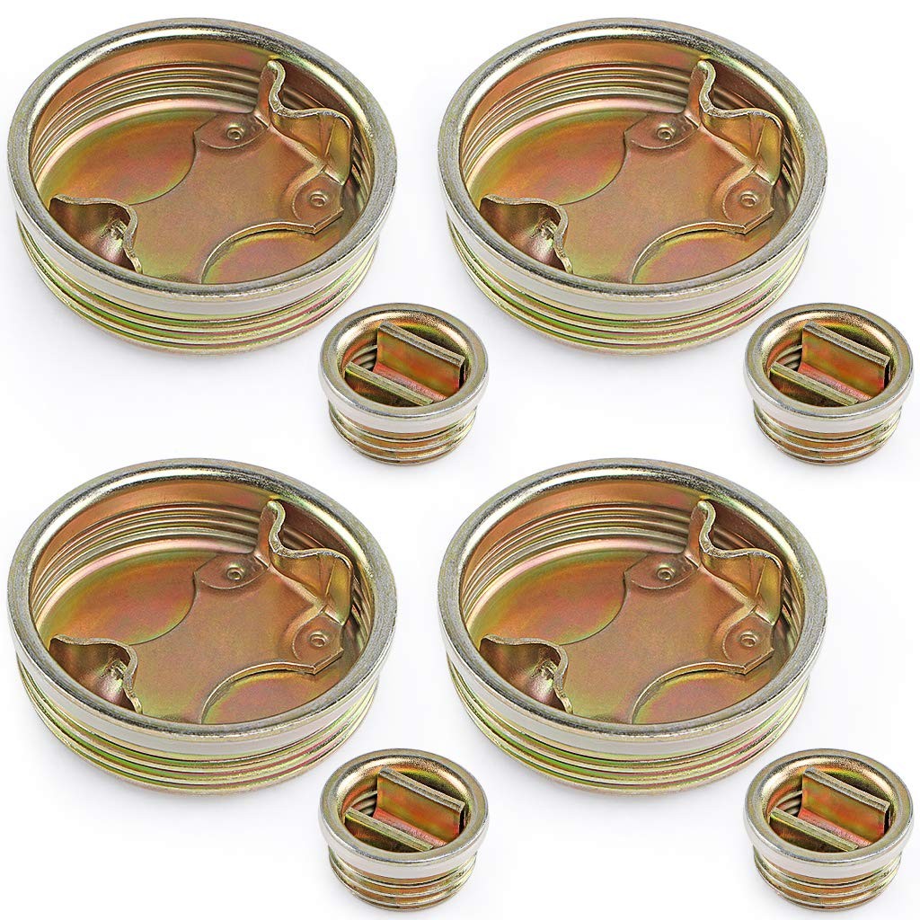 Steel Drum Bung Plug Caps for 55 Gallon Barrels Pack of 8