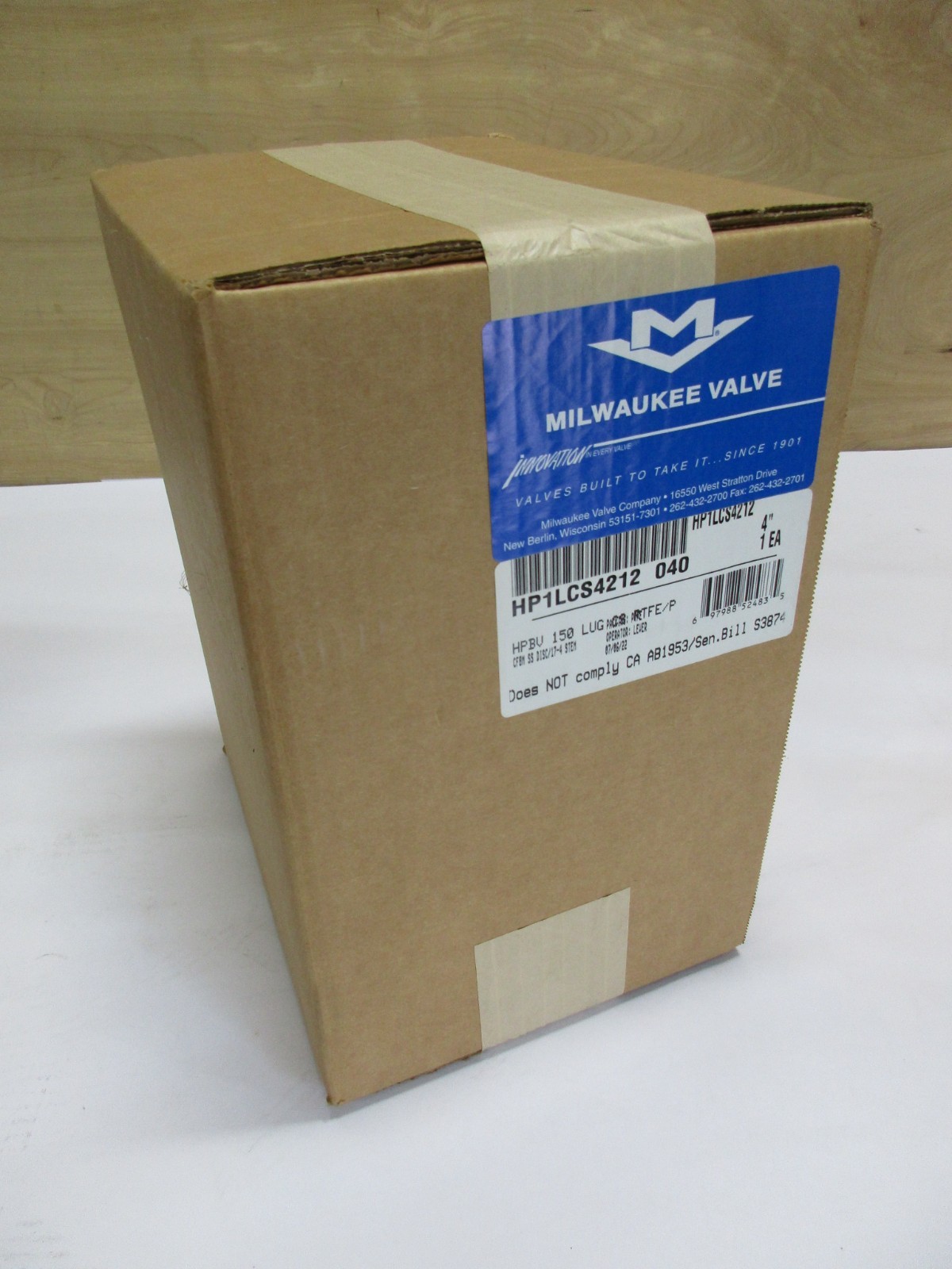 Milwaukee 4″ High Performance Lug Style Butterfly Valve HP1LCS4212 040