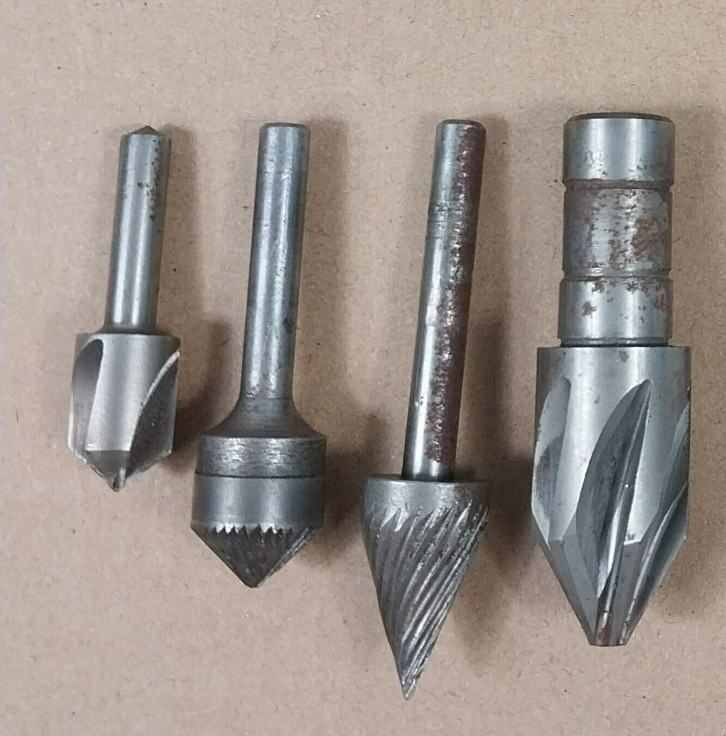 Machinist Tool Lot HSS End Mills Countersinks Center Drills Mixed Lot of 28