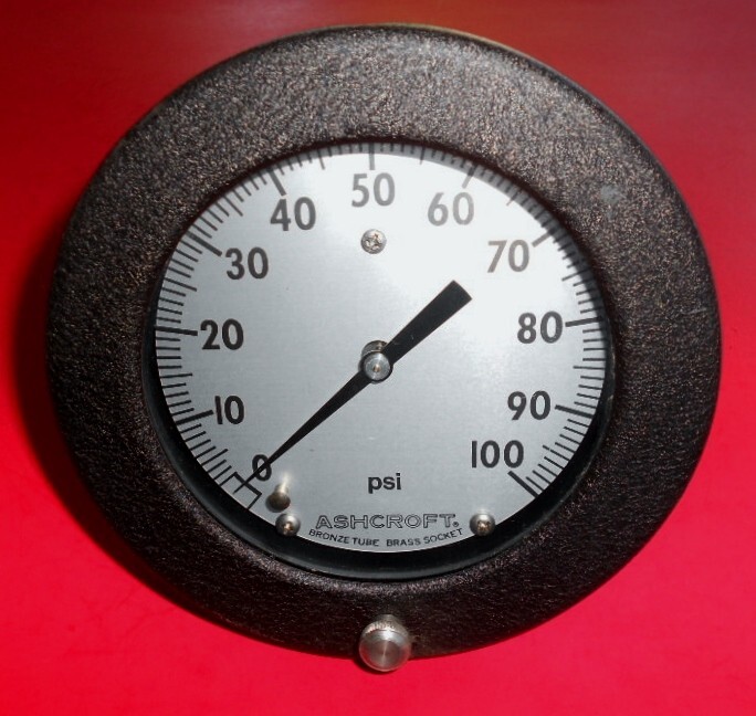 NOS Ashcroft PRESSURE GAUGE 0-100 psi #45-1082PS-02L-100# Flush Mount