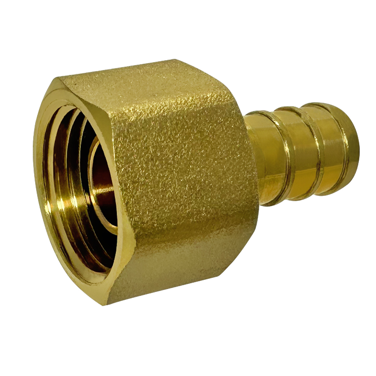 100 Pcs XFITTING 1/2 Inch Pex x 1/2 Inch Female Swivel Adapter, Brass