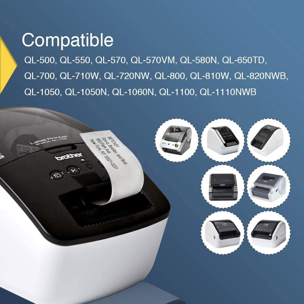 30PK 17mm*54mm DK-1204 Mult Purpose Thermal Paper Label Fit for Brother QL-570VM
