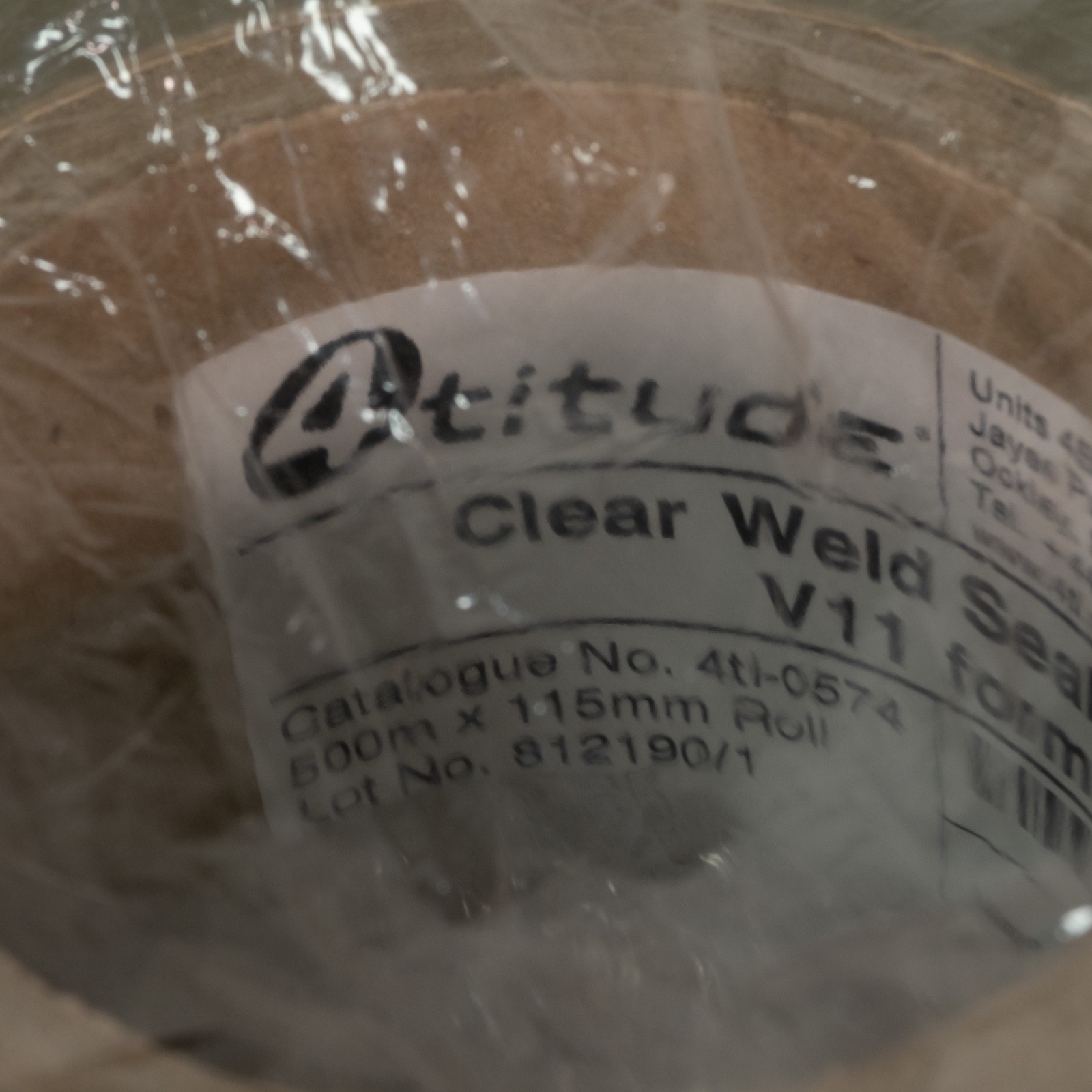 4titude Clear Weld Seal Mark II, 500 m x 115 mm – 1 Roll (Product code: 4ti-0574