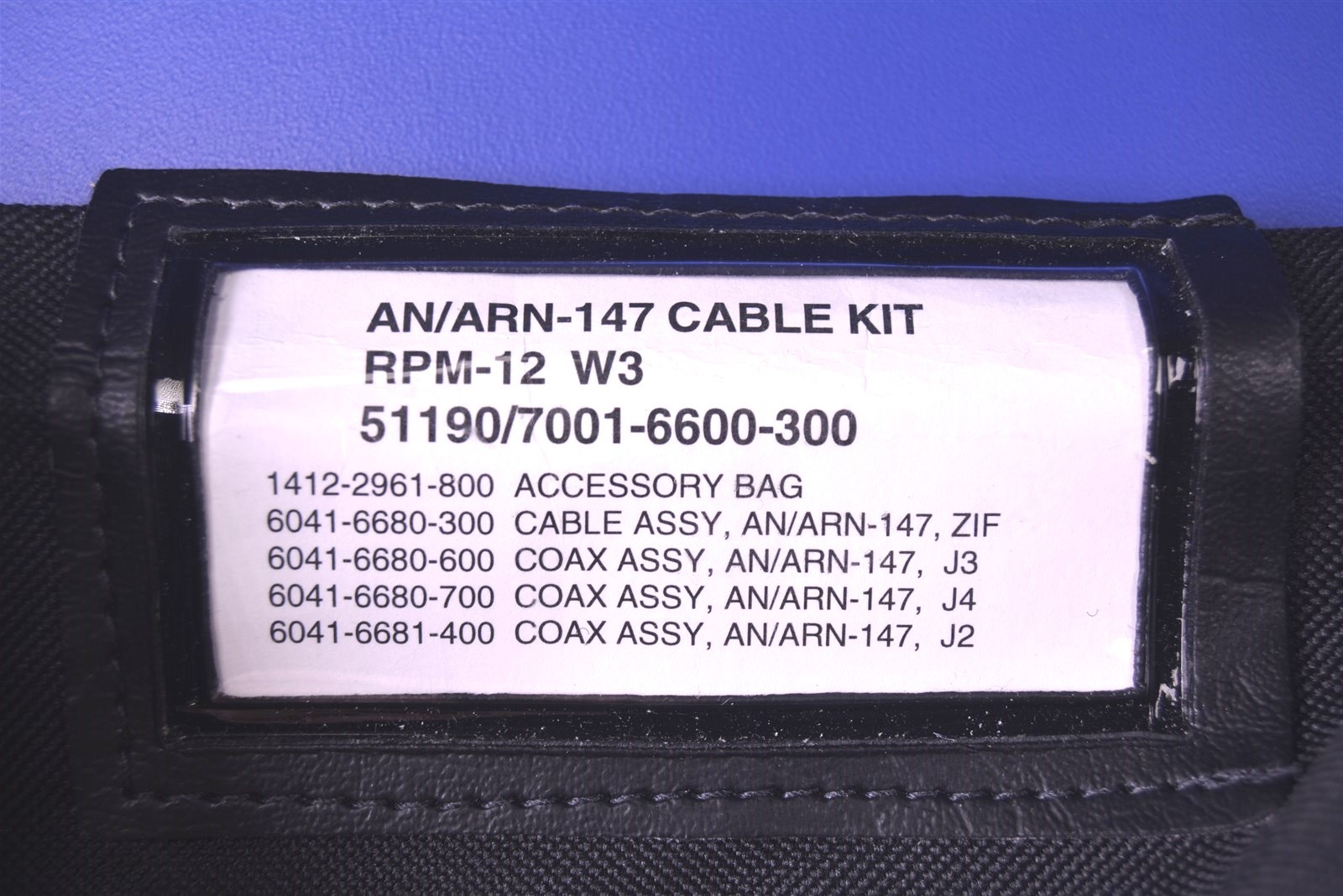 Aeroflex IFR-1600S Cable Kit P/N: 7001-6600-300 for AN/ARN-147 VOR/ILS System