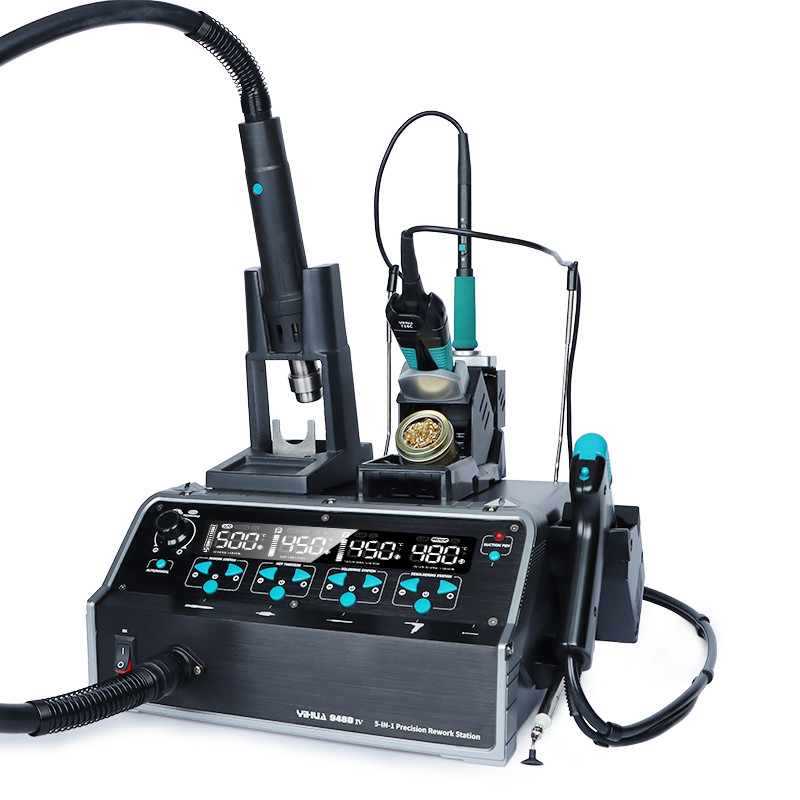 YIHUA 948D-IV 5-in-1 Digital Soldering & Hot Air Desoldering Rework Stations
