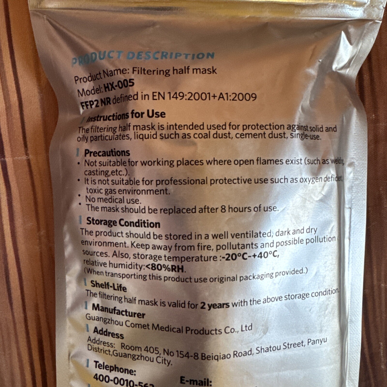 FFP2 NR Filtering Half Mask 10 Masks Per Pack – CE0370 – LOT of 14 – NEW