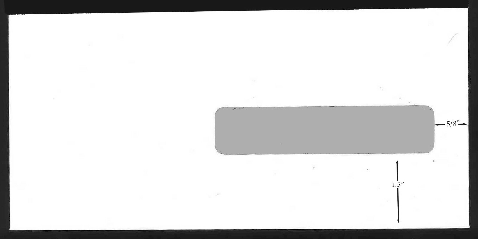 500 Certified Window Envelopes 4.5″x9.5″ with security blue tint