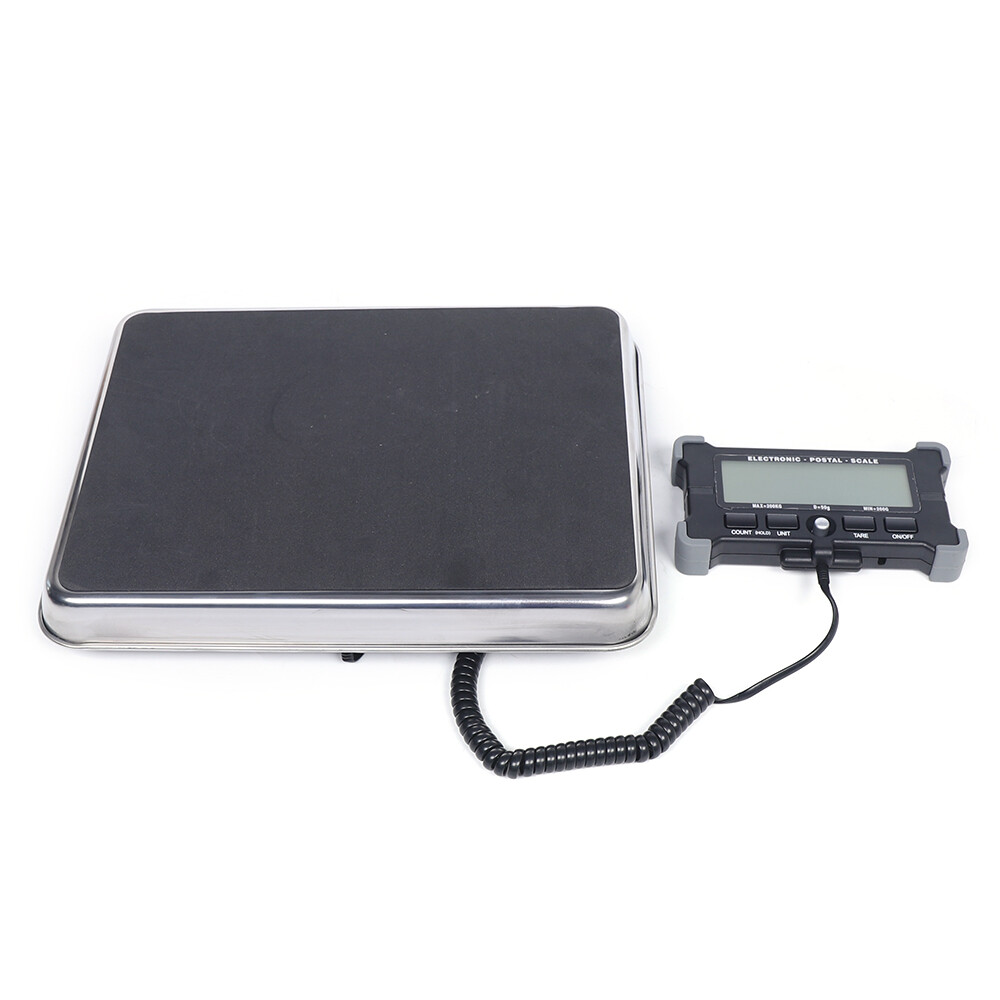LARGE HEAVY DUTY DIGITAL SHIPPING POSTAL PARCEL SCALE 440 LBS STAINLESS STEEL