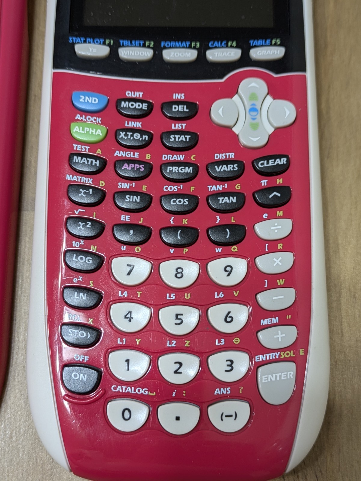 TI-84 Plus C Silver Edition Graphing Calculator PINK w Charging Cable TESTED