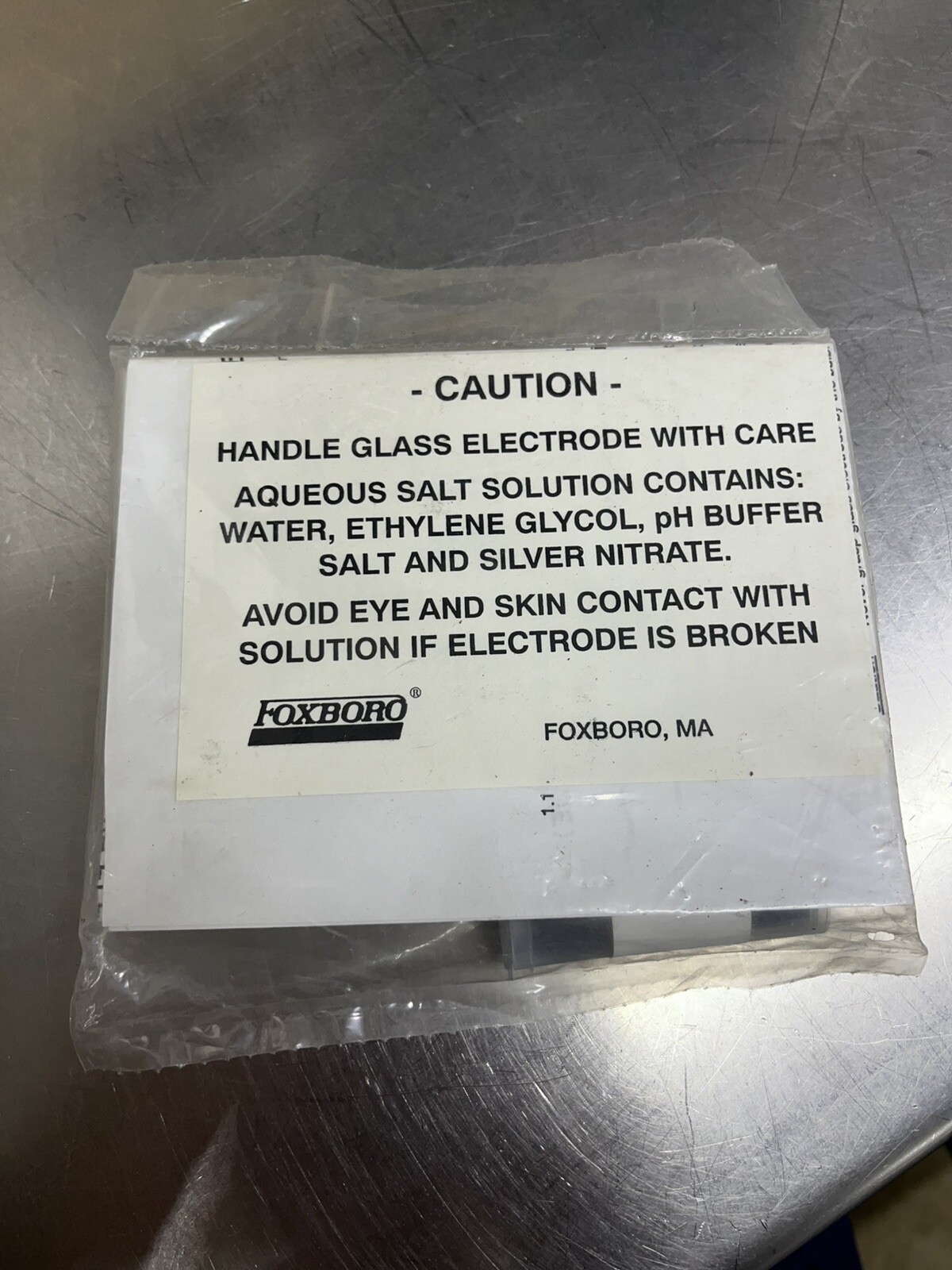 Foxboro 22505 Glass PH Electrode Kit TI Ryton New Old Stock