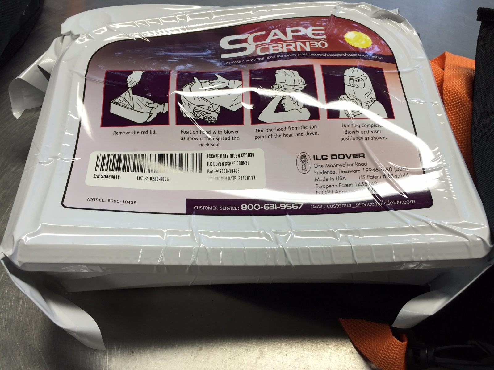 Scape CBRN30 6000-10435 Disposable Protective Mask Hood From Chemical/Biologic