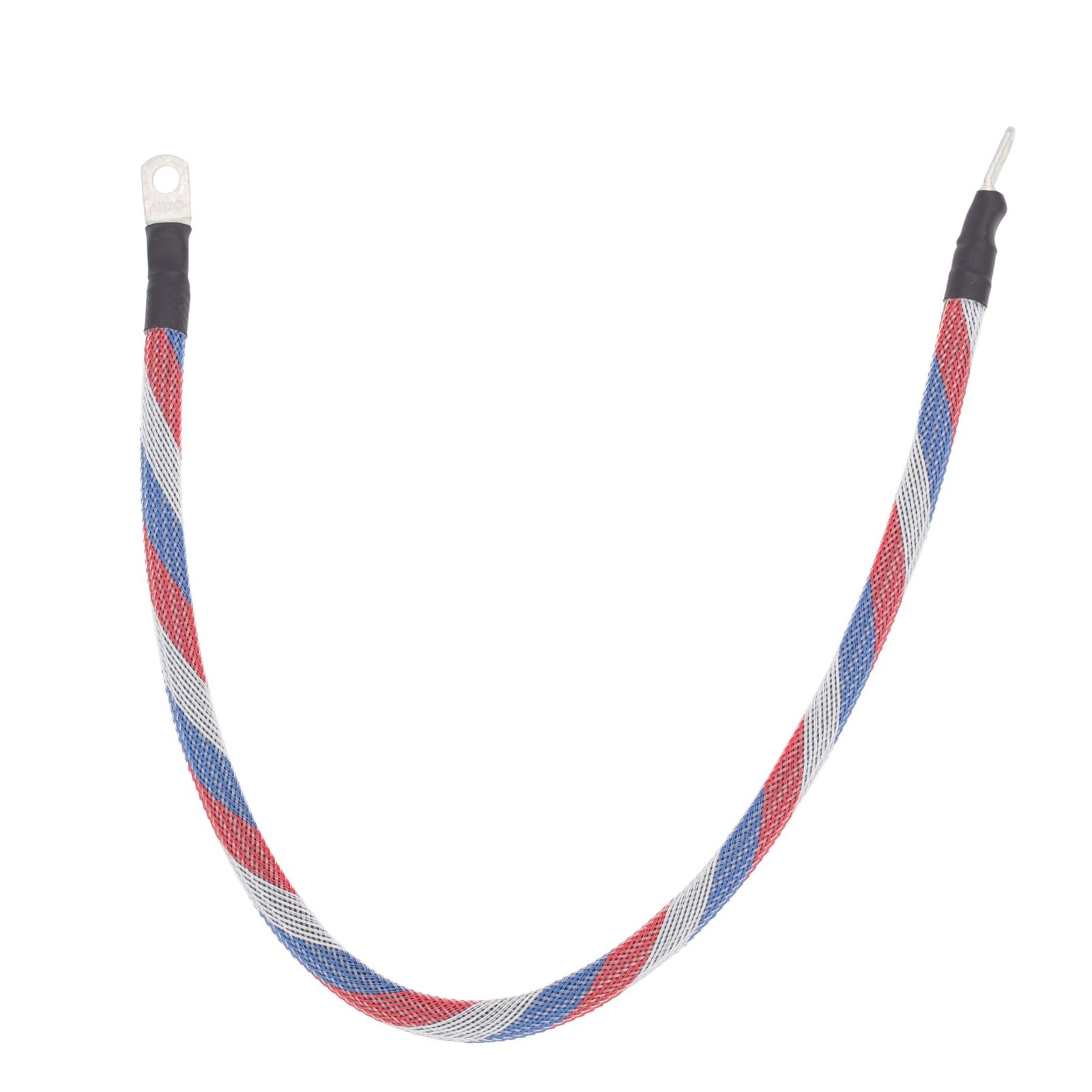 2 AWG Gauge Custom Battery Cable Copper Braided (Patriot “Red, White, Blue”)