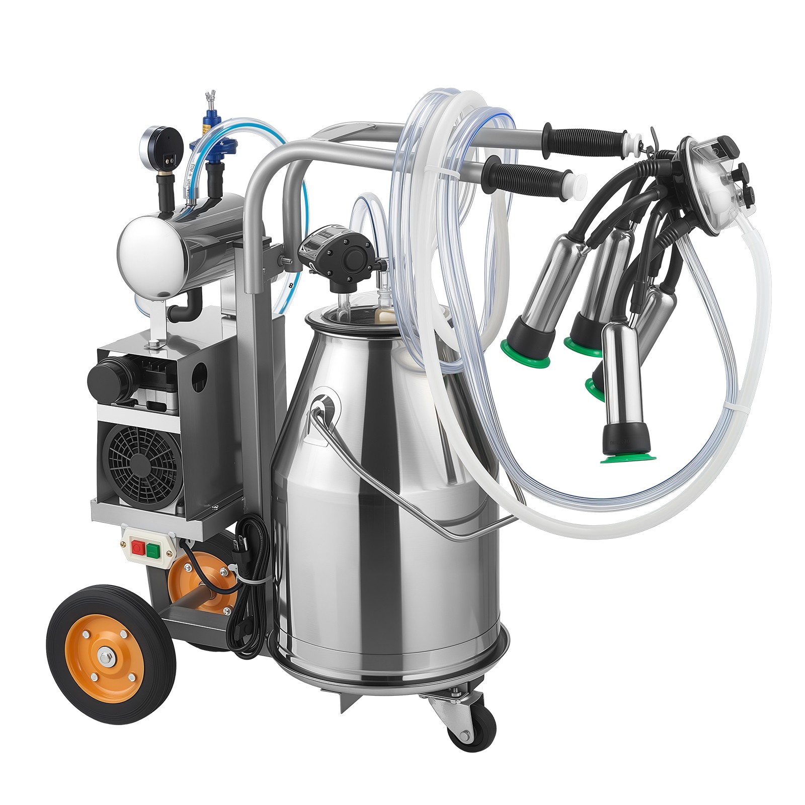 Uimoso Electric Milking Machine with 6.6 Gal / 25 L Bucket for Cows